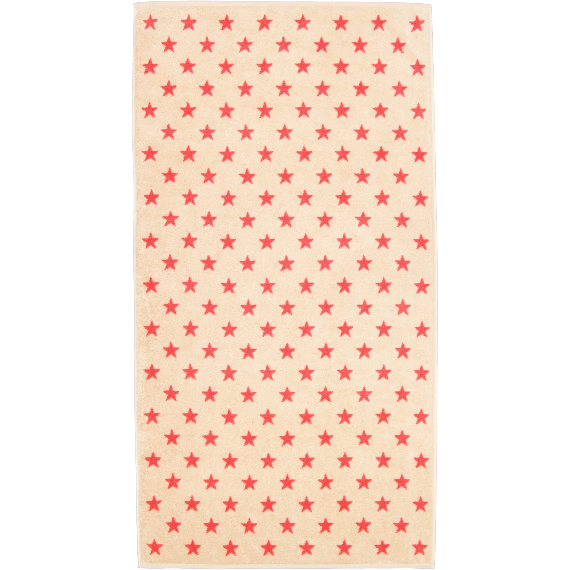 Cawö Handtücher NEW STARS Sterne klein 6261 beige/pink - 32 - Duschtuch 70x140 cm