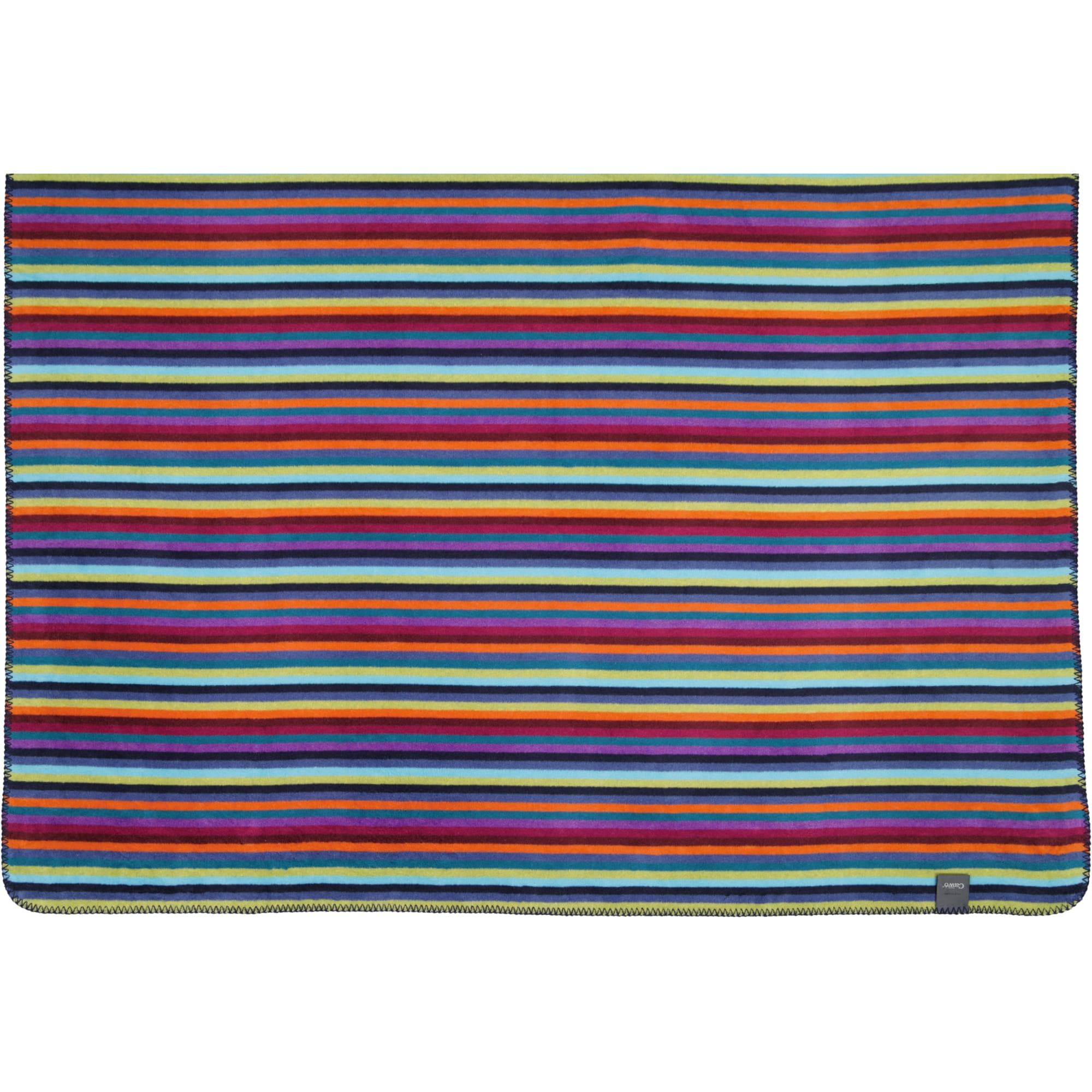 Cawö Wohndecken Lifestyle Streifen 70480 multicolor dunkel - 84 - 150x200 cm