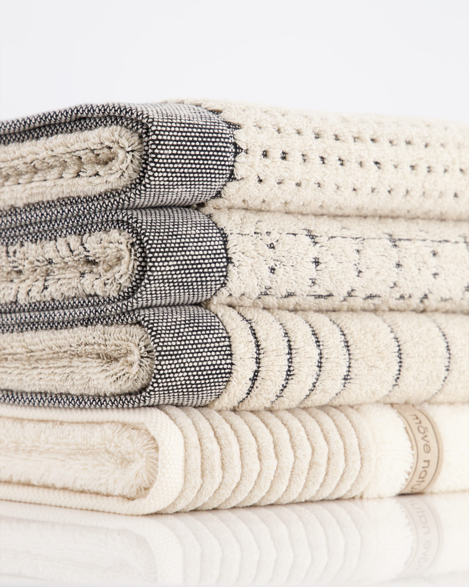Möve Handtücher Wellness Chenille-Bordüre natur - 071
