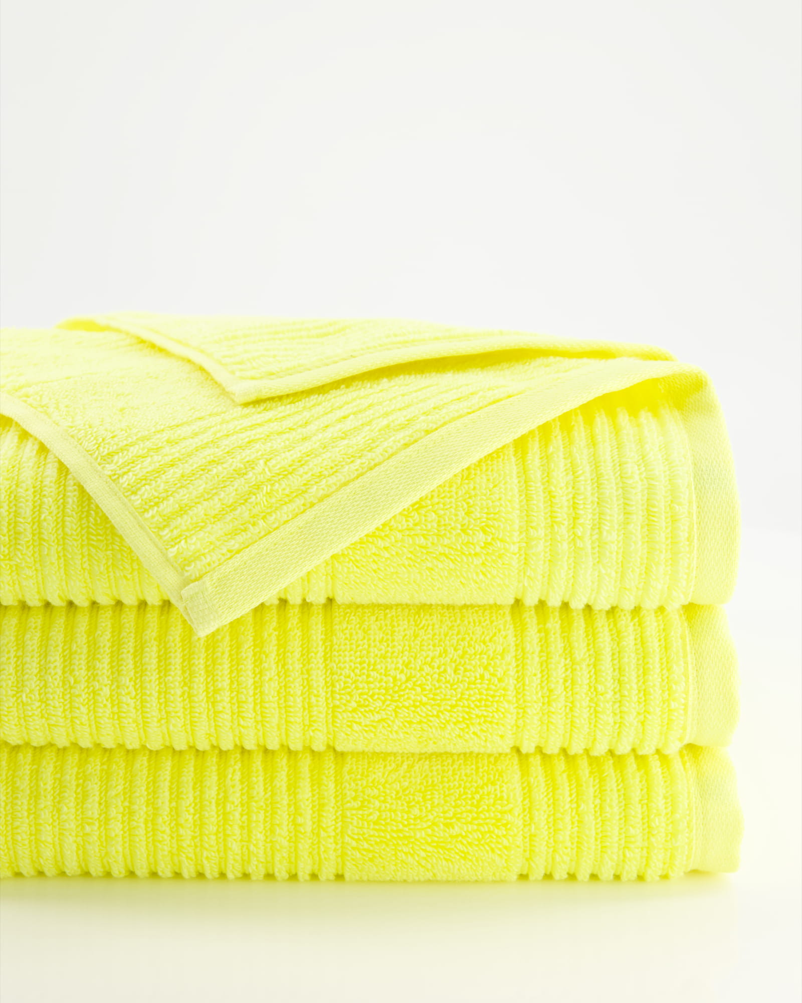 Vossen Handtücher Tomorrow electric yellow - 1390 - Waschhandschuh 16x22 cm