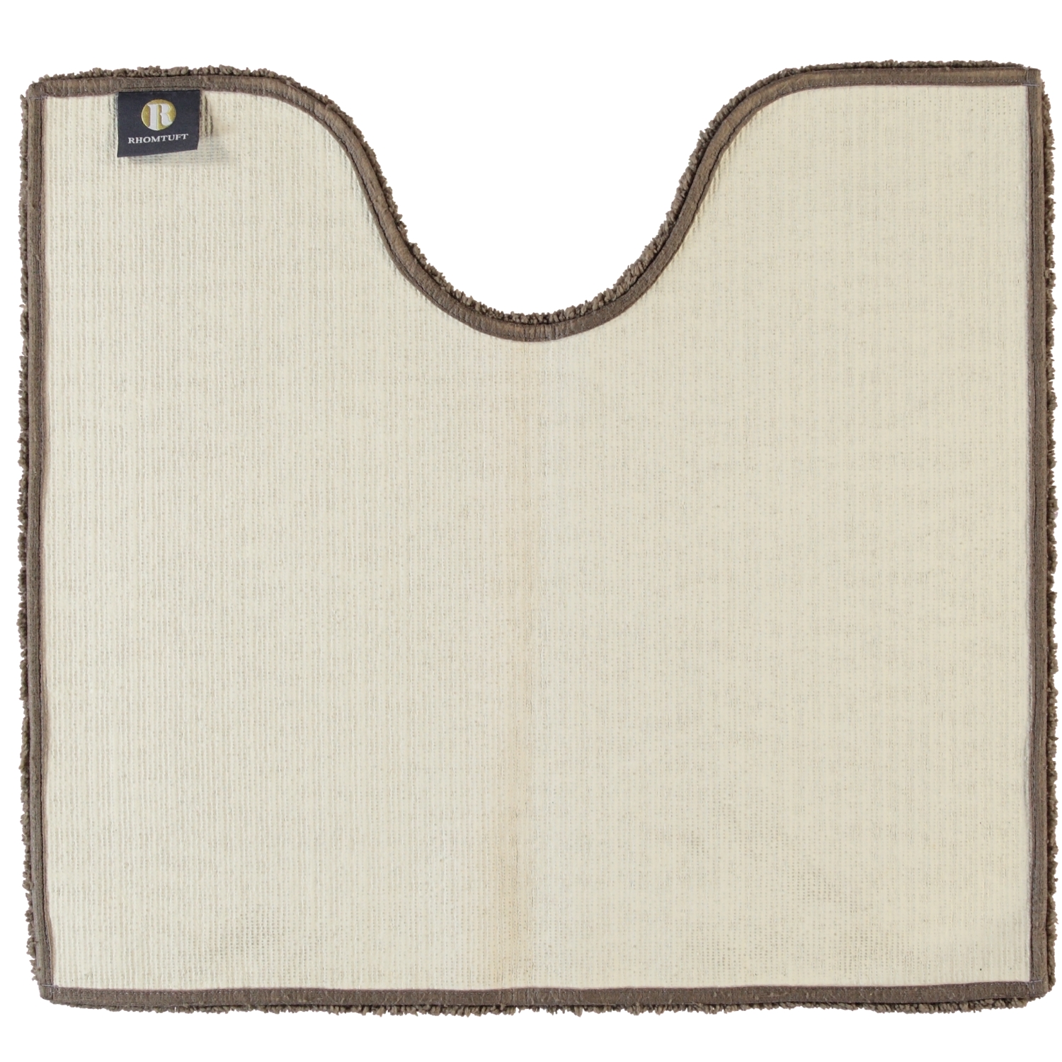 Rhomtuft - Badteppiche Square - Farbe: taupe - 58 - Toilettenvorlage mit Ausschnitt 55x60 cm