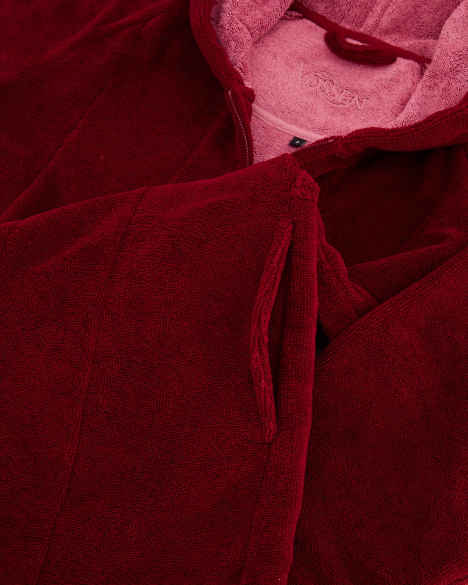 Vossen Bademantel Damen Palermo  - Farbe: burgundy - 016 (141571) - M
