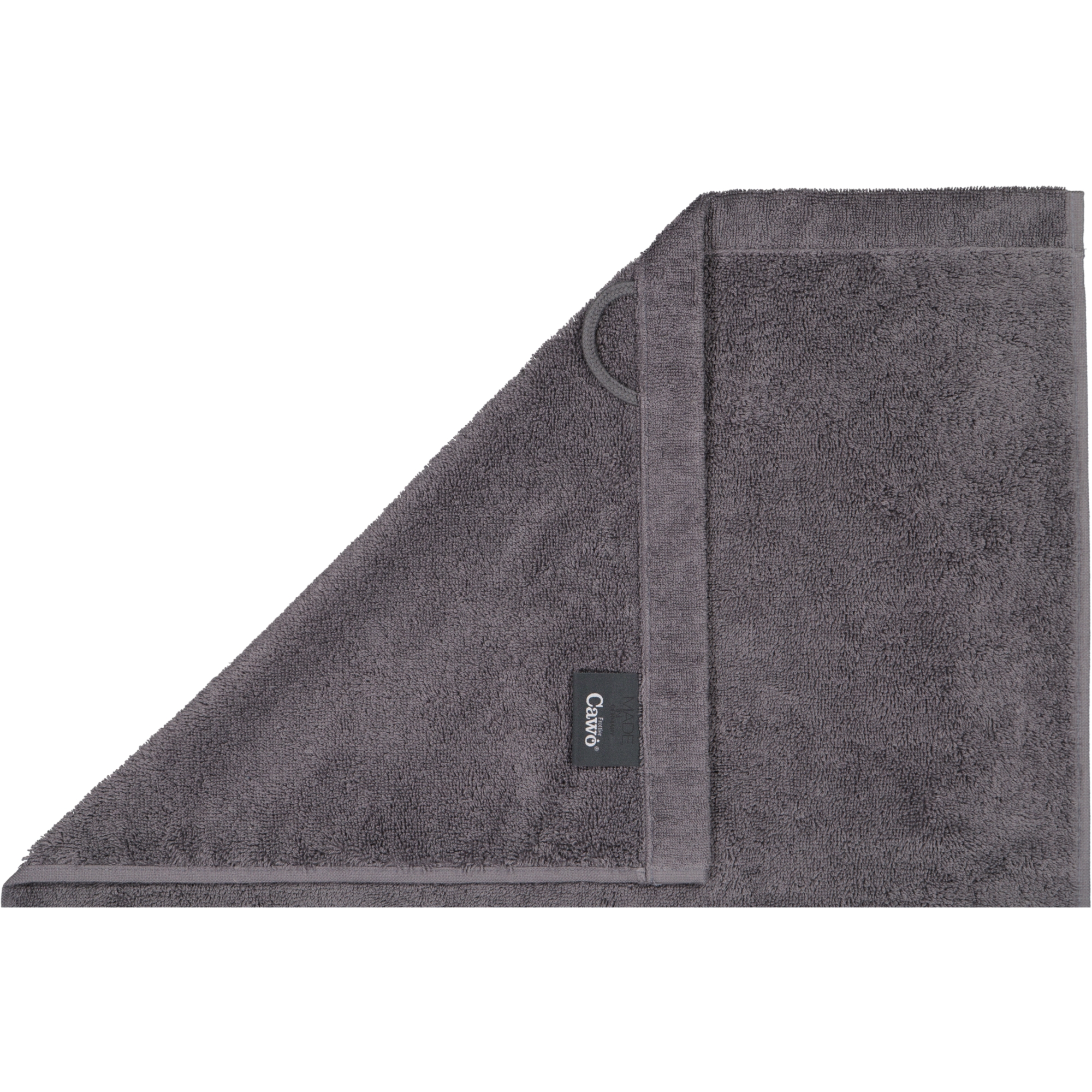 Cawö Handtücher Lifestyle Uni 7007 anthrazit - 774 - Seiflappen 30x30 cm