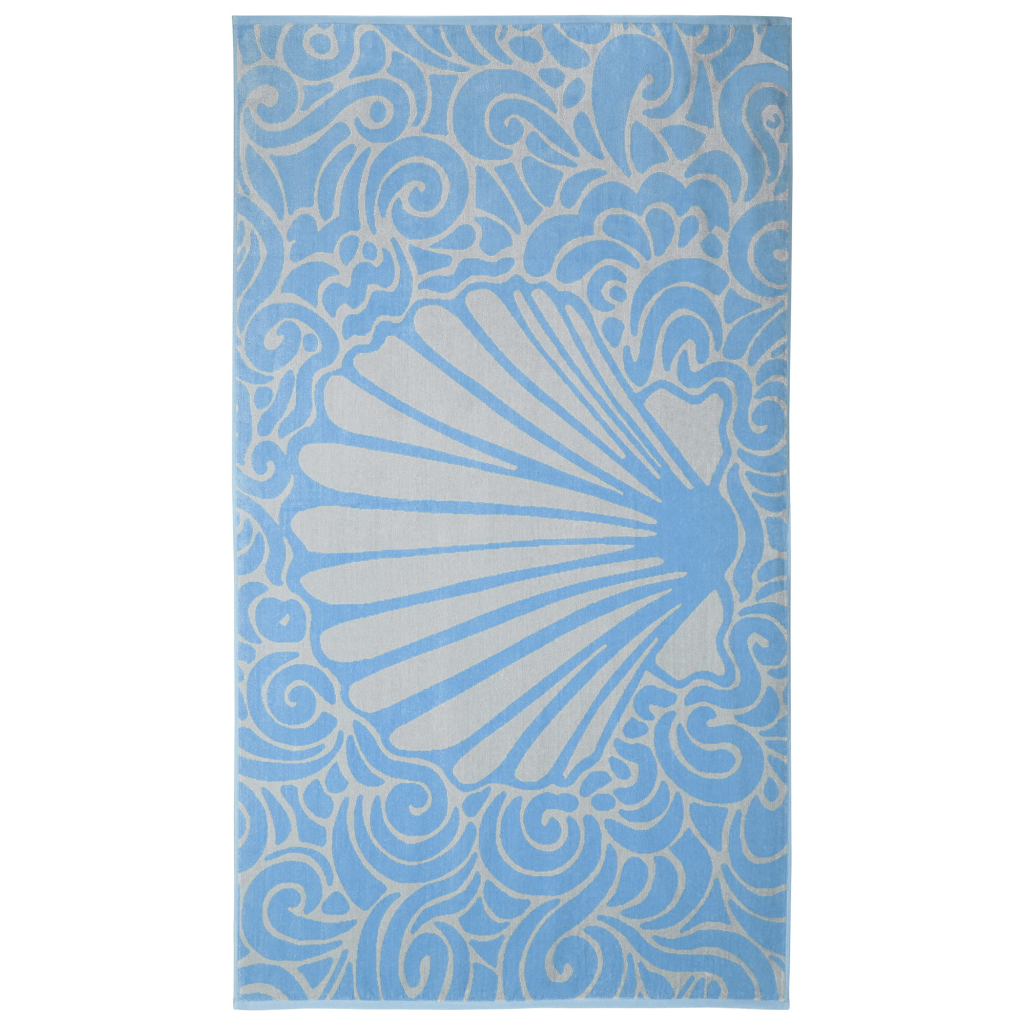 Vossen Strandtücher Aqua Flow pacific pearl - 0002 - Strandtuch 100x180 cm