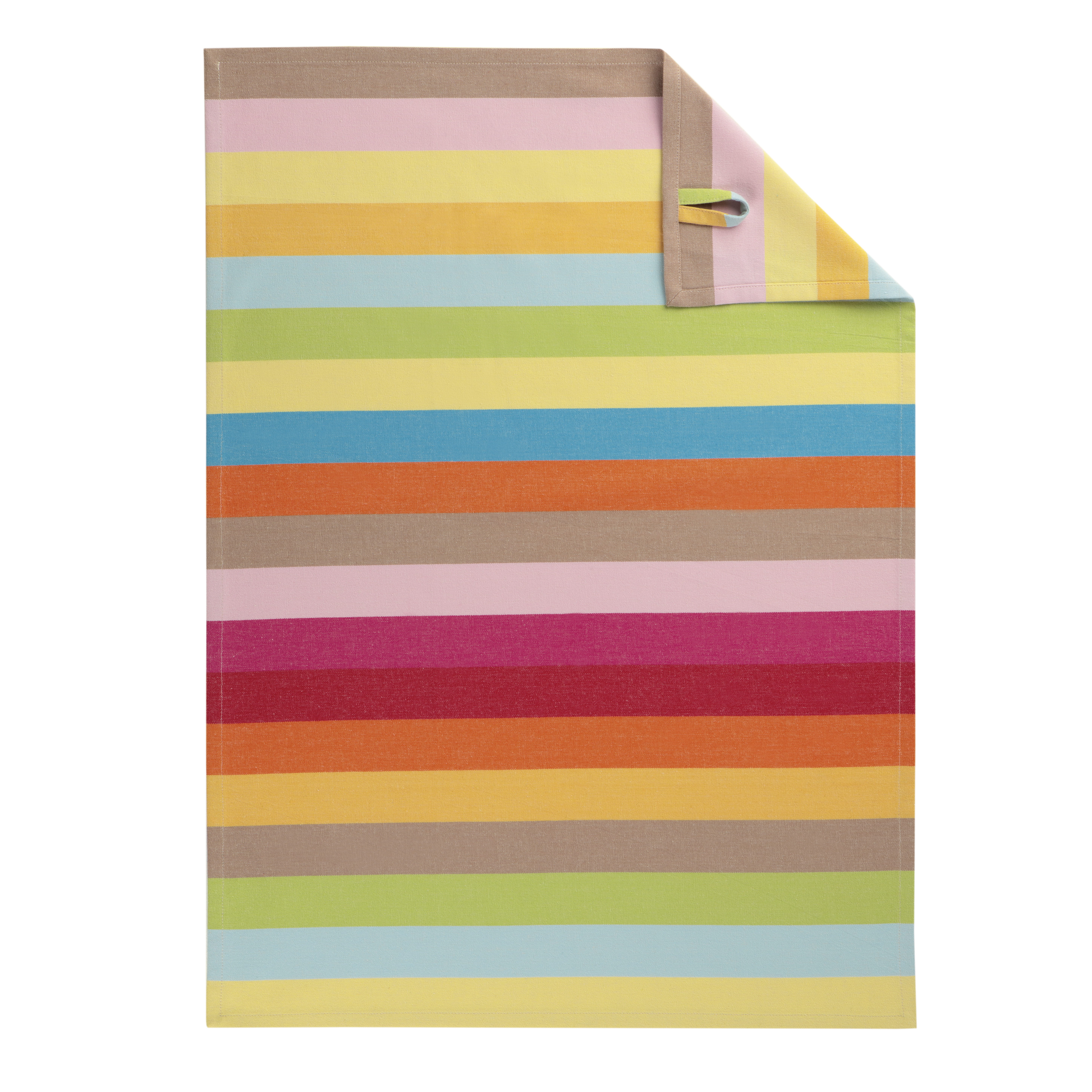 Cawö Home Geschirrtücher Cuisine Lifestyle Blockstreifen 7018 multicolor - 25 - 50x70 cm