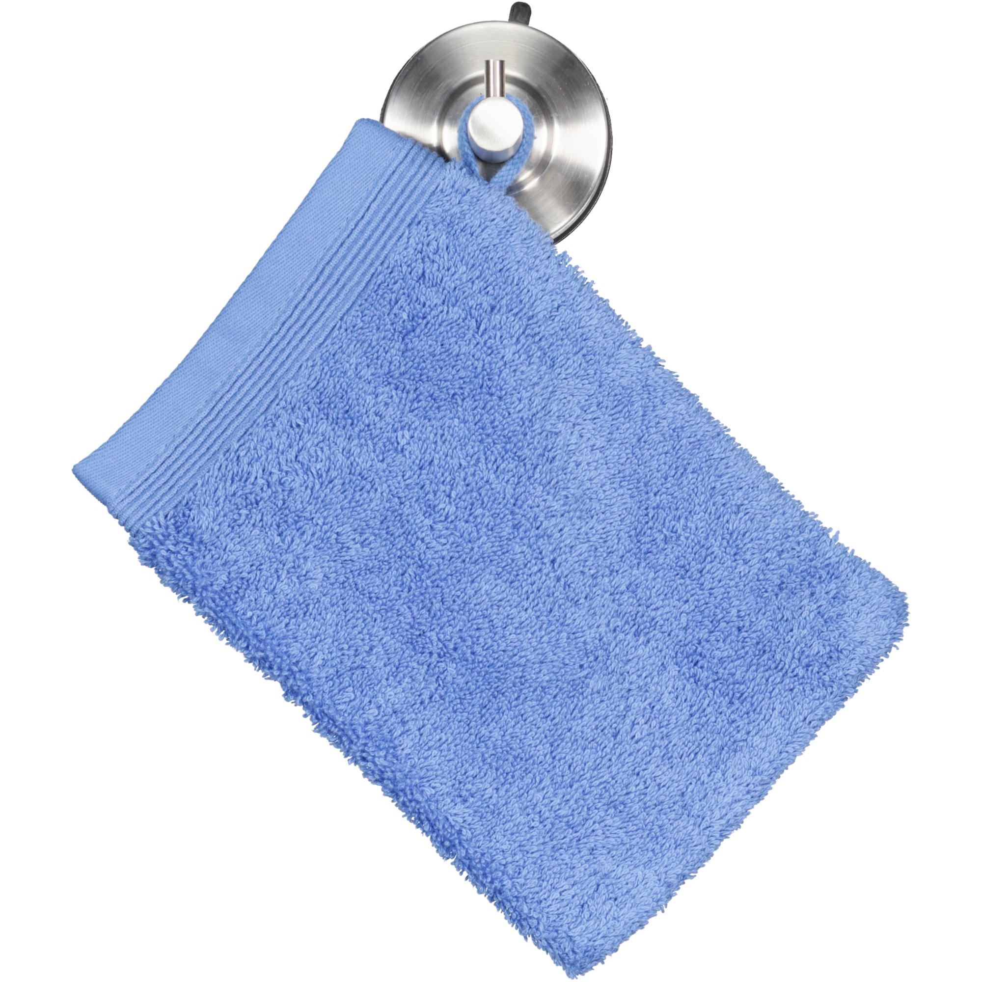 Möve - Superwuschel - Farbe: cornflower - 410 (0-1725/8775) - Waschhandschuh 15x20 cm