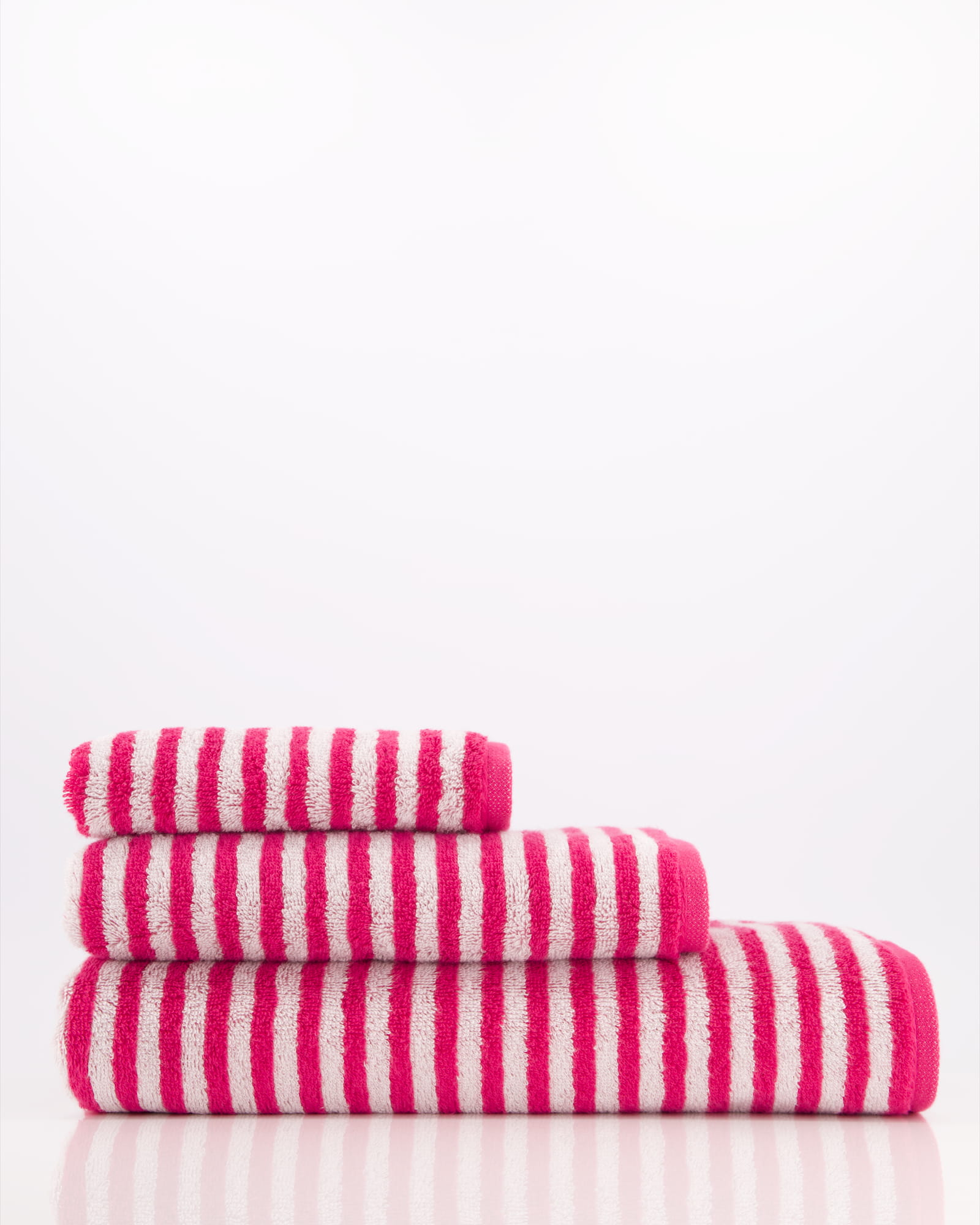 Cawö Handtücher Campus Ringel 955 pink - 22 - Waschhandschuh 16x22 cm