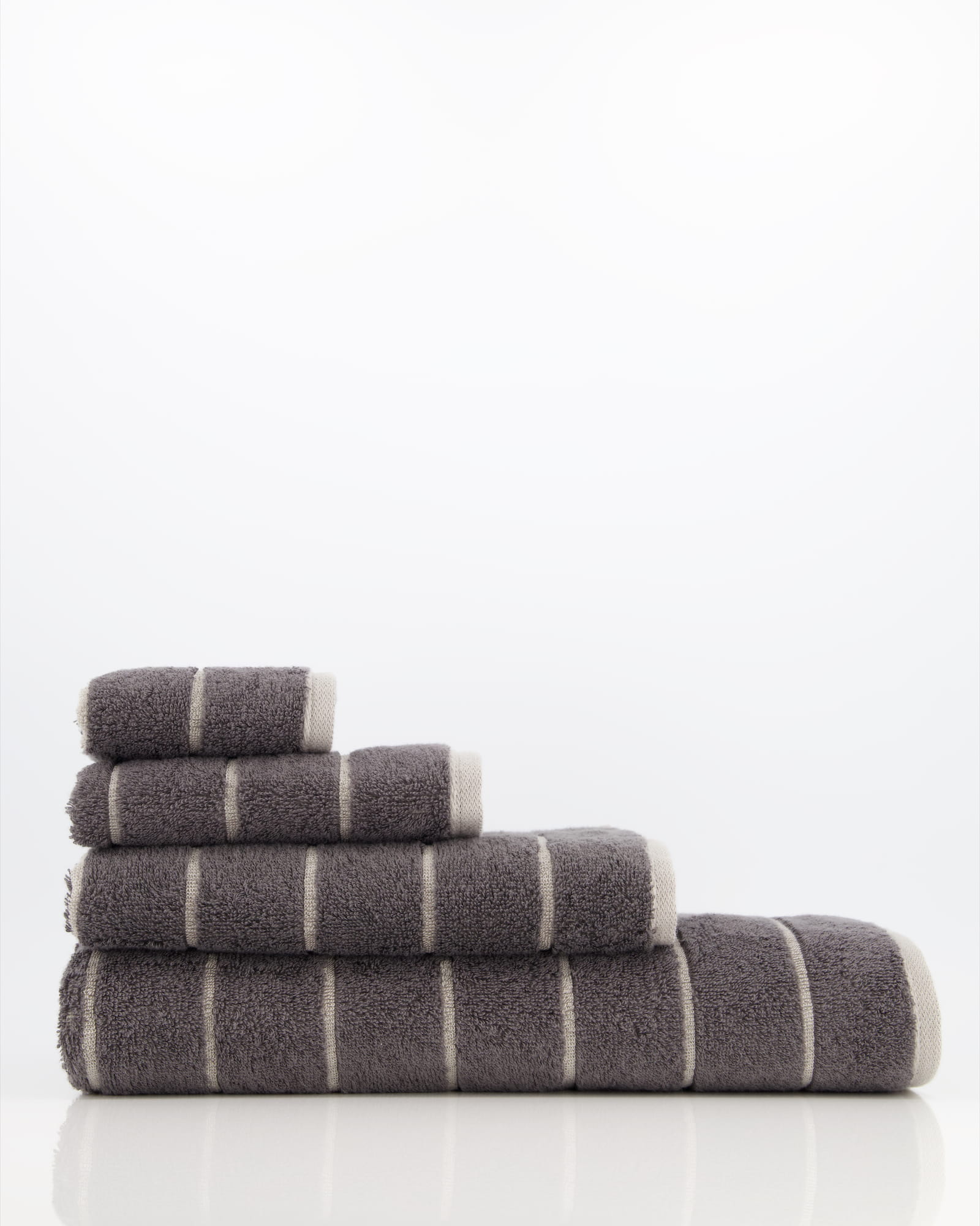 Cawö Handtücher Balance Doubleface 6232 anthrazit - 73 - Seiflappen 30x30 cm