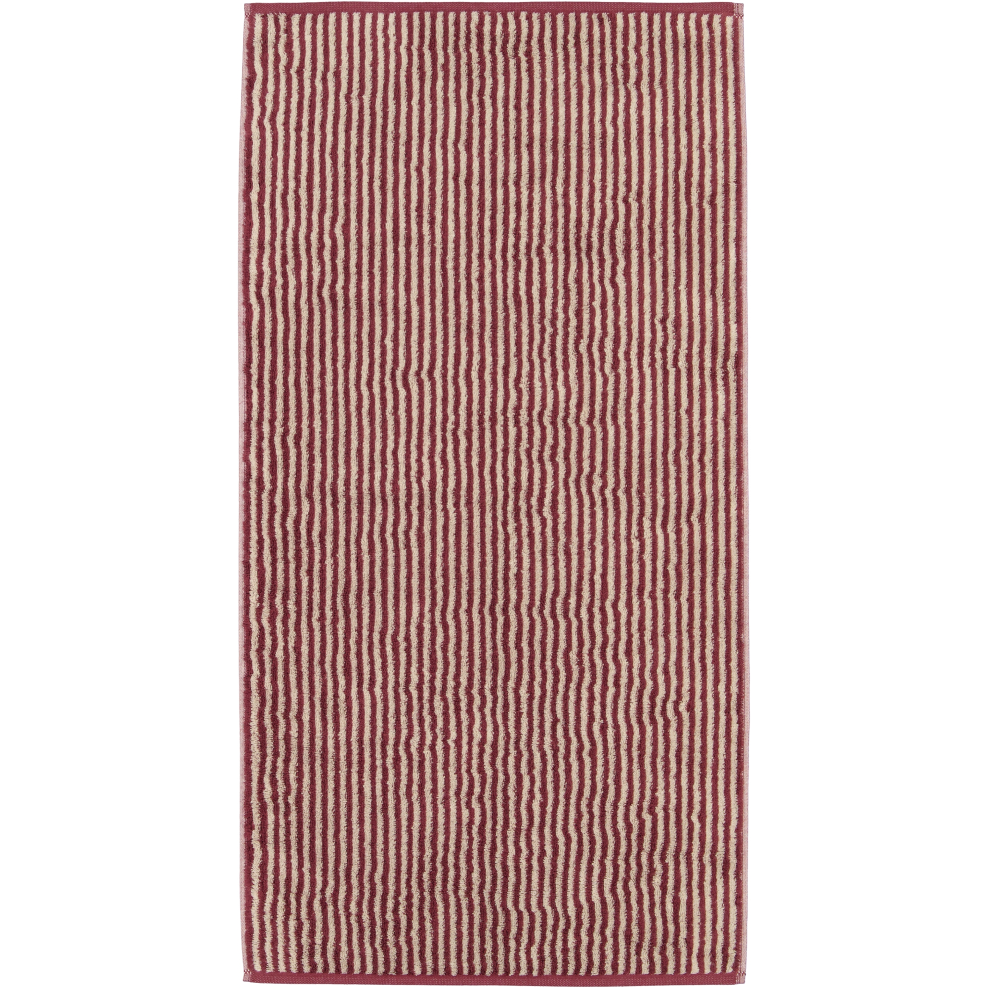 Cawö Handtücher Two-Tone Stripes 480 bordeaux - 23
