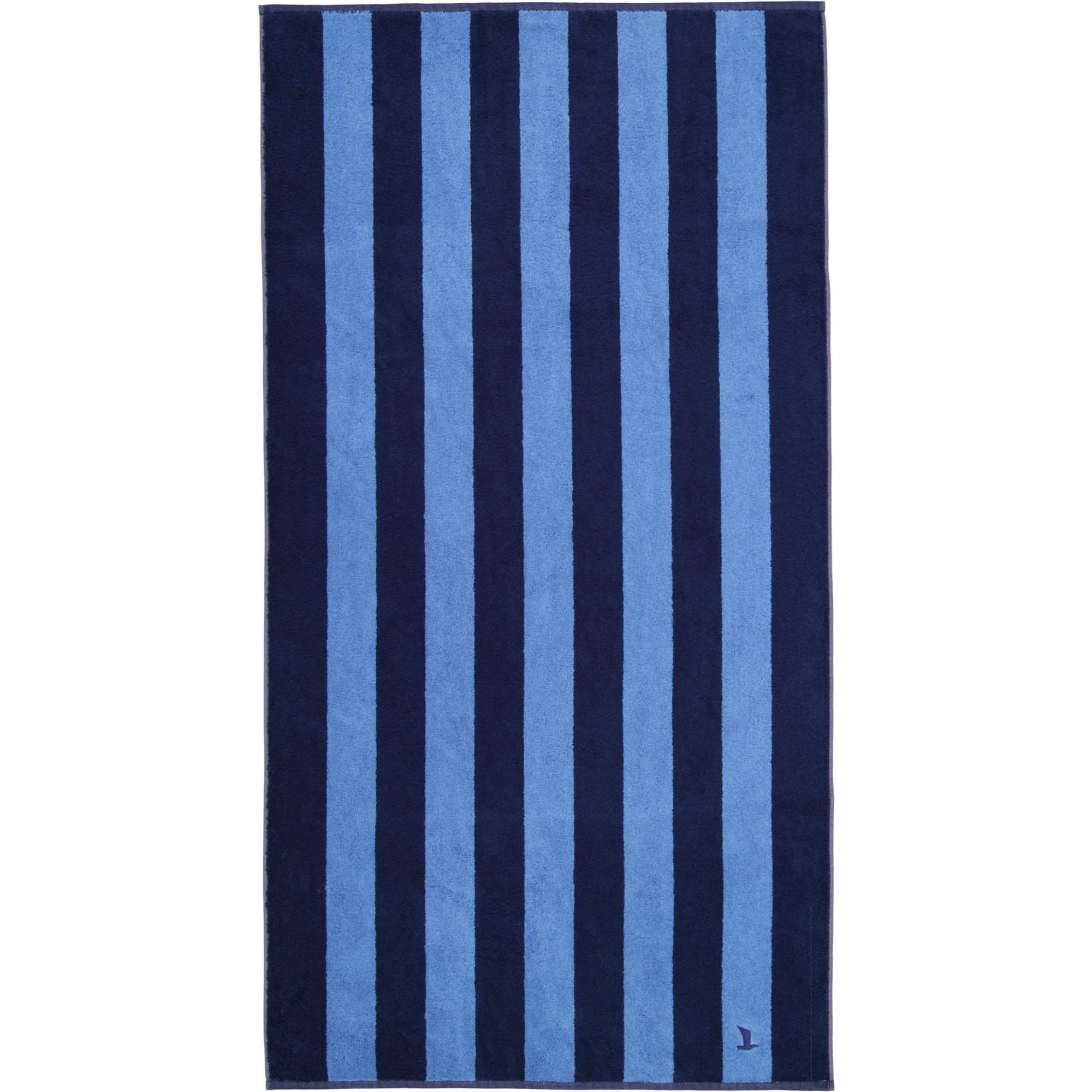 Möve Handtücher Superwuschel Blockstreifen deep sea/cornflower - 042 - Duschtuch 80x150 cm