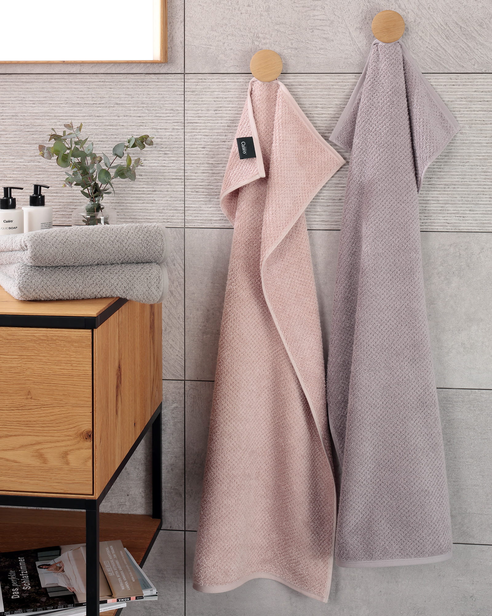 Cawö Handtücher Pure 6500 - Farbe: puder - 383