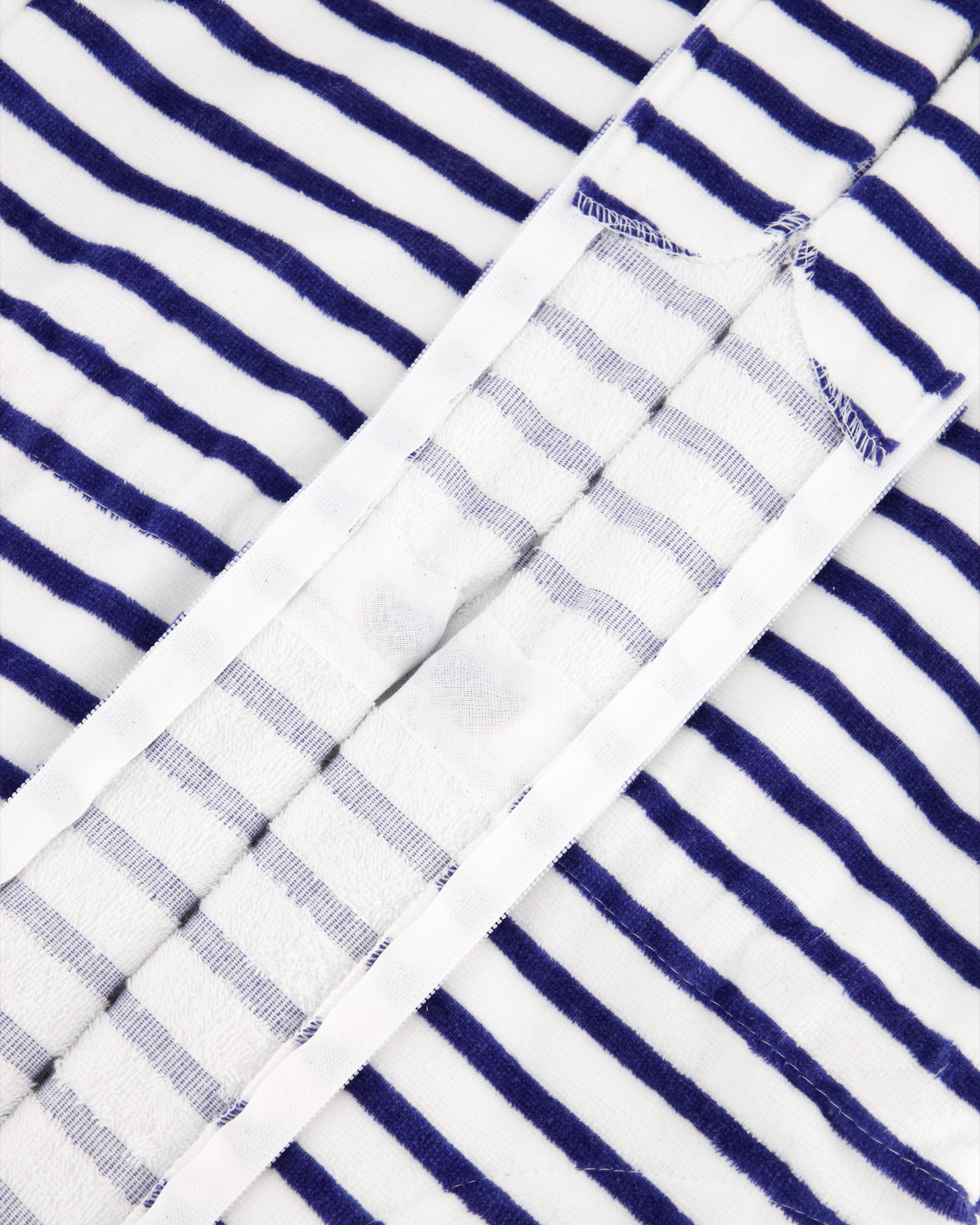 Cawö - Damen Bademantel Reißverschluss Breton 6597 - Farbe: navy - 16