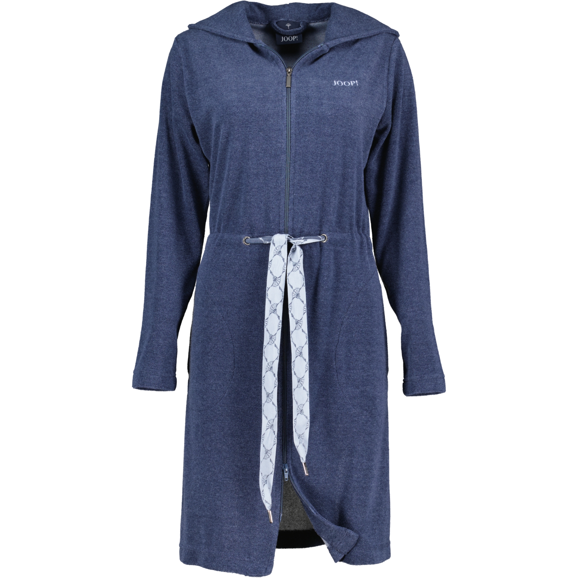JOOP Active Damen Bademantel Kapuze kurz 1659 - Farbe: Blau - 11