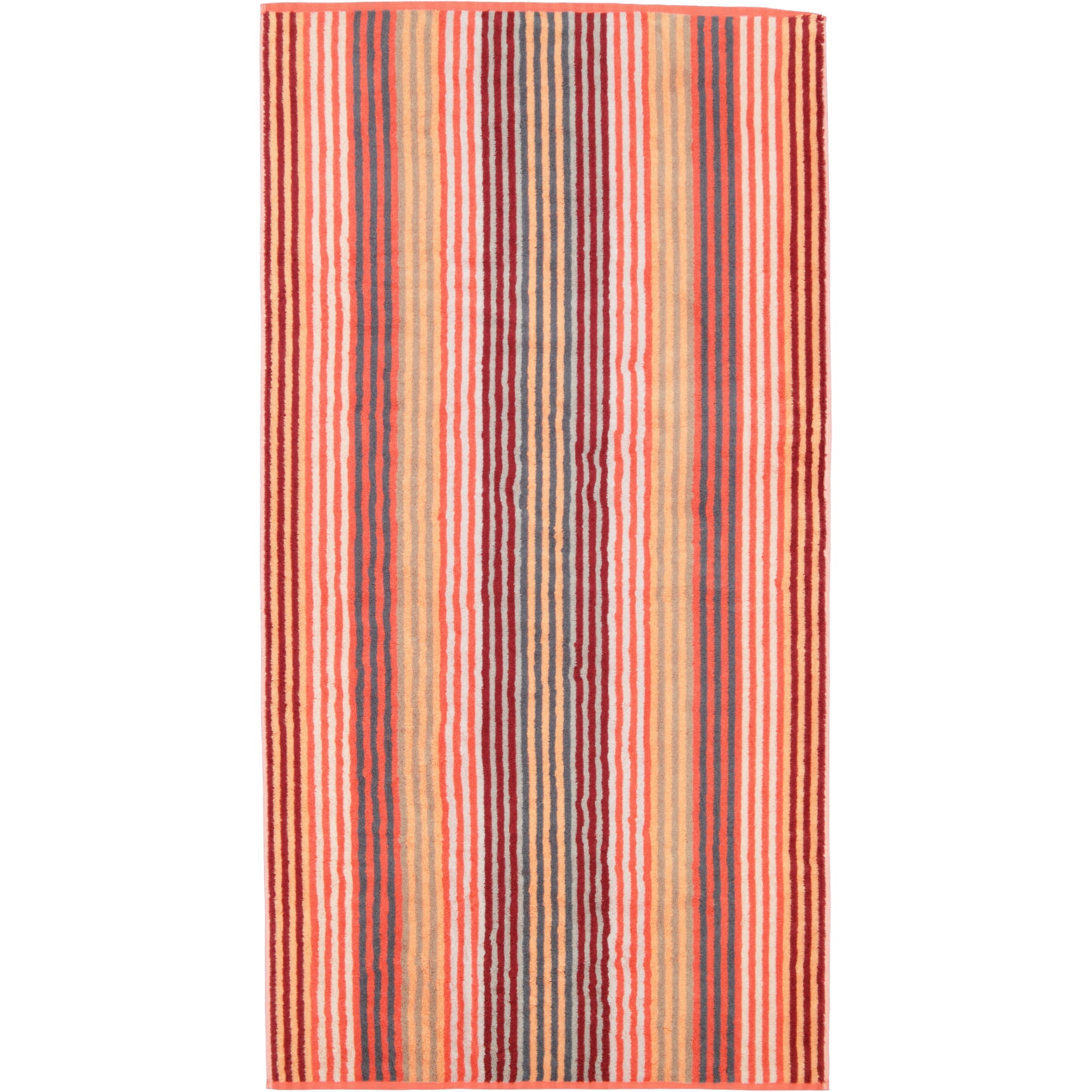 Cawö - Unique Streifen 944 - Farbe: koralle - 22 - Duschtuch 70x140 cm