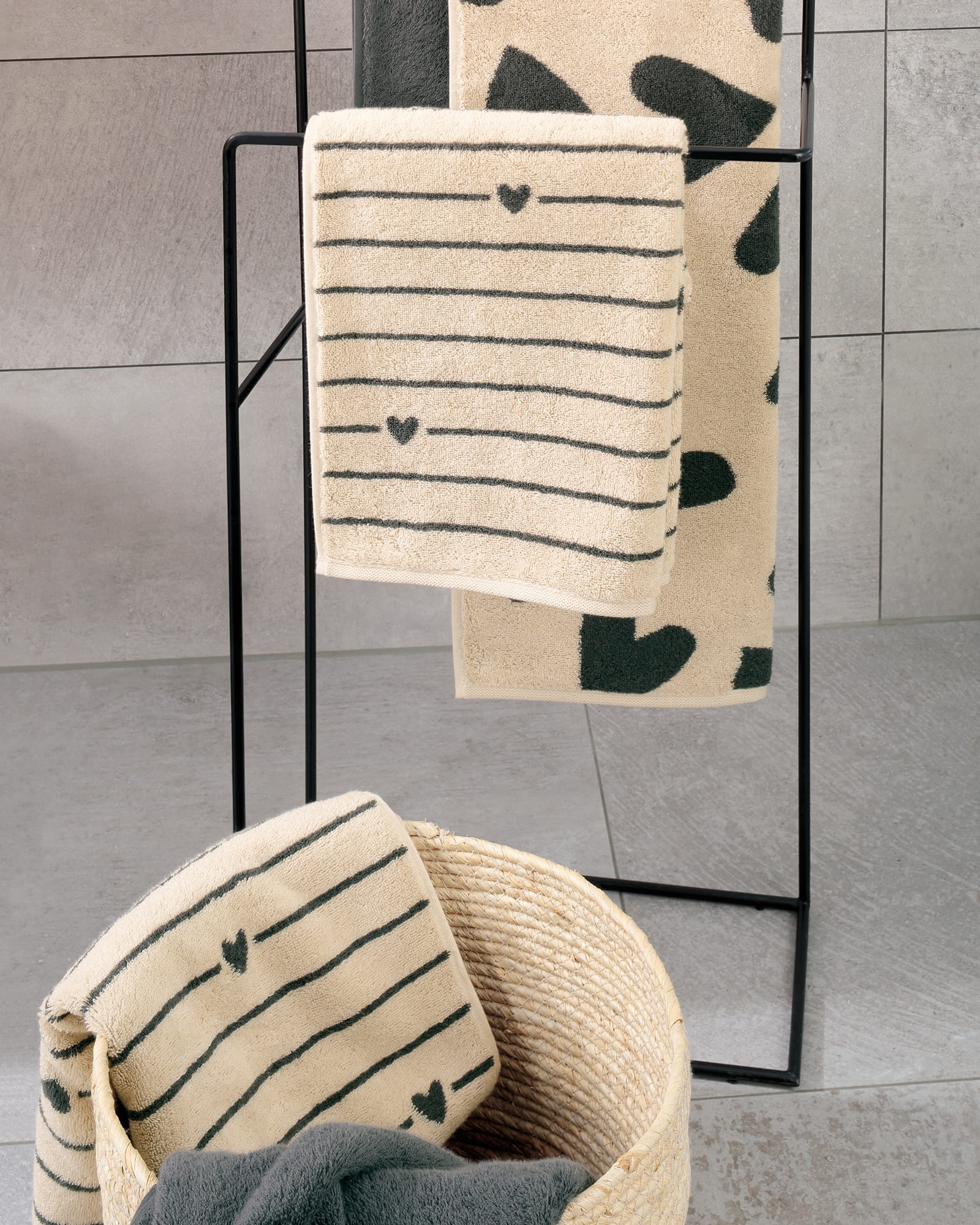 Cawö Handtücher Heart Beats Hearts 6275 capri - 31 - Gästetuch 30x50 cm