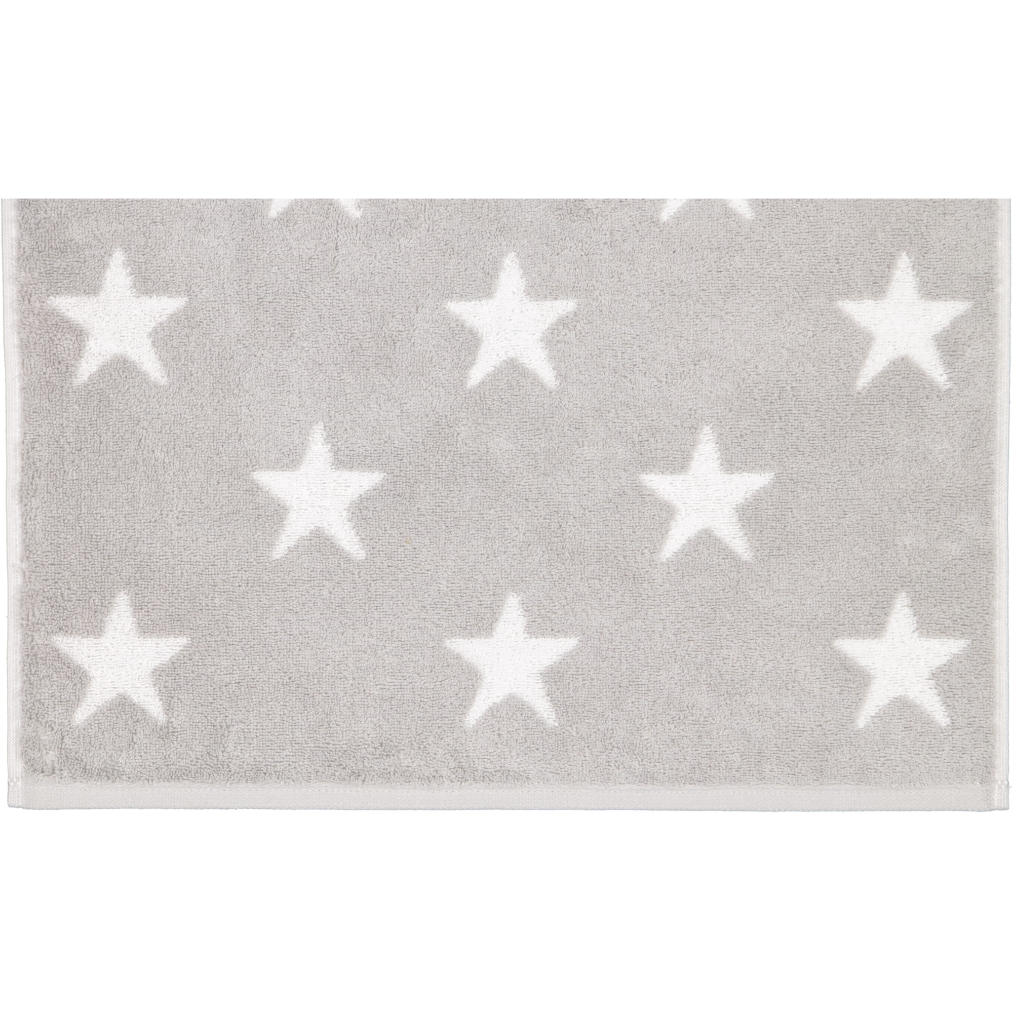 Cawö Handtücher NEW STARS Sterne groß 6260 platin/weiß - 76 - Handtuch 50x100 cm