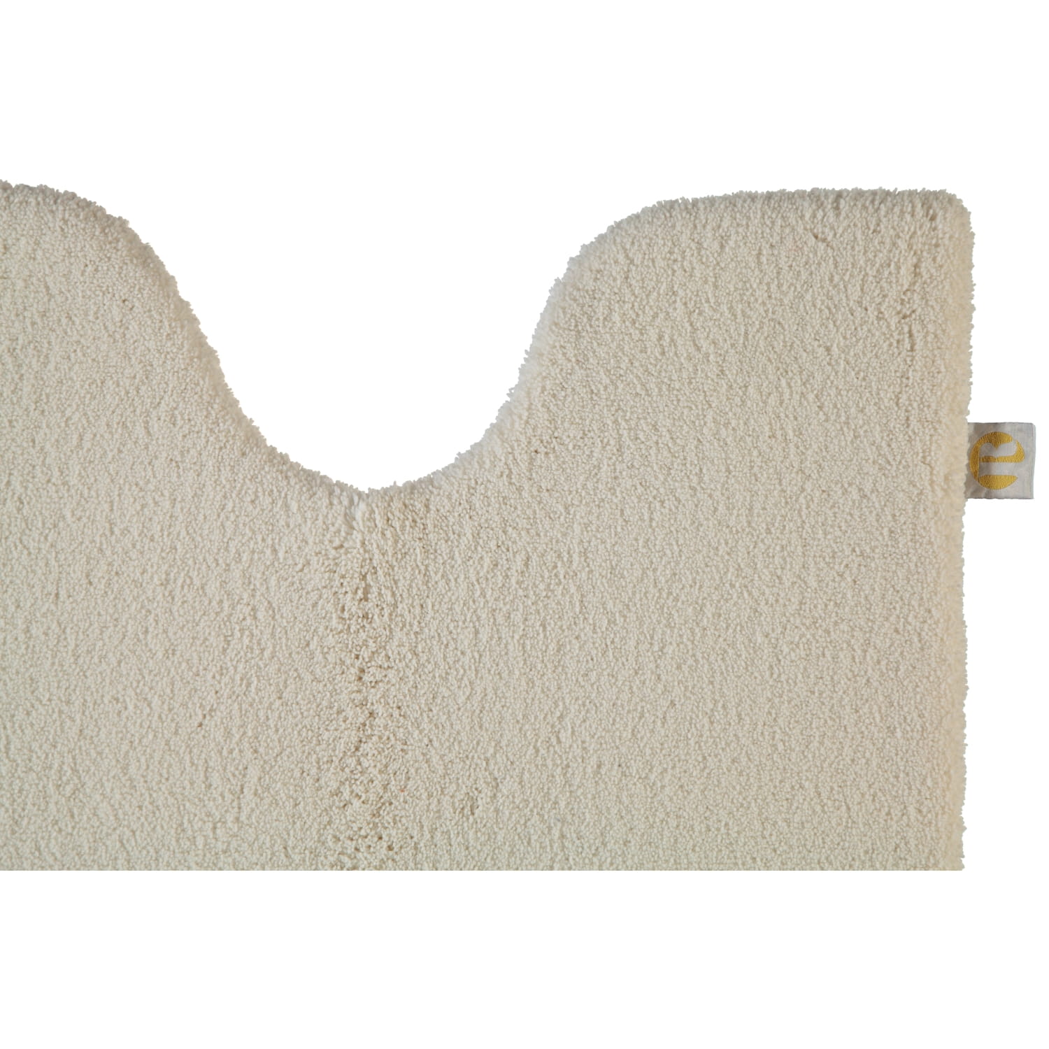 Rhomtuft - Badteppiche Square - Farbe: natur-jasmin - 20 - Toilettenvorlage mit Ausschnitt 55x60 cm