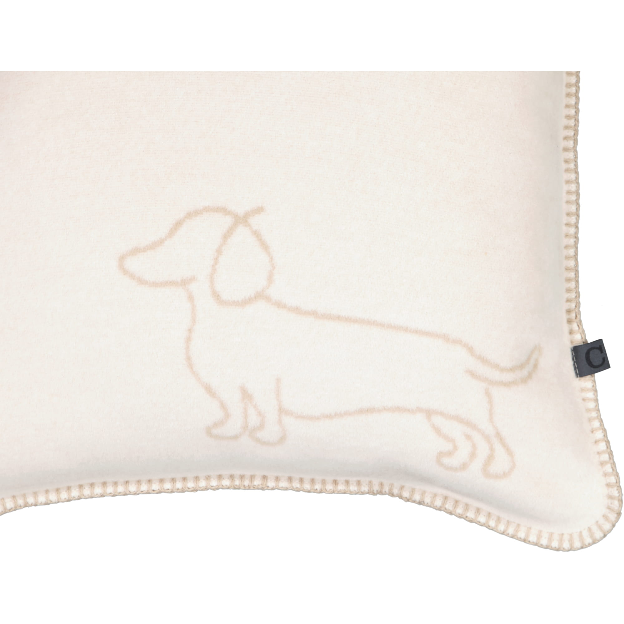 Cawö Kissenhüllen WE LOVE DOGS Companion 62480 natur/beige - 33 - 50x50 cm