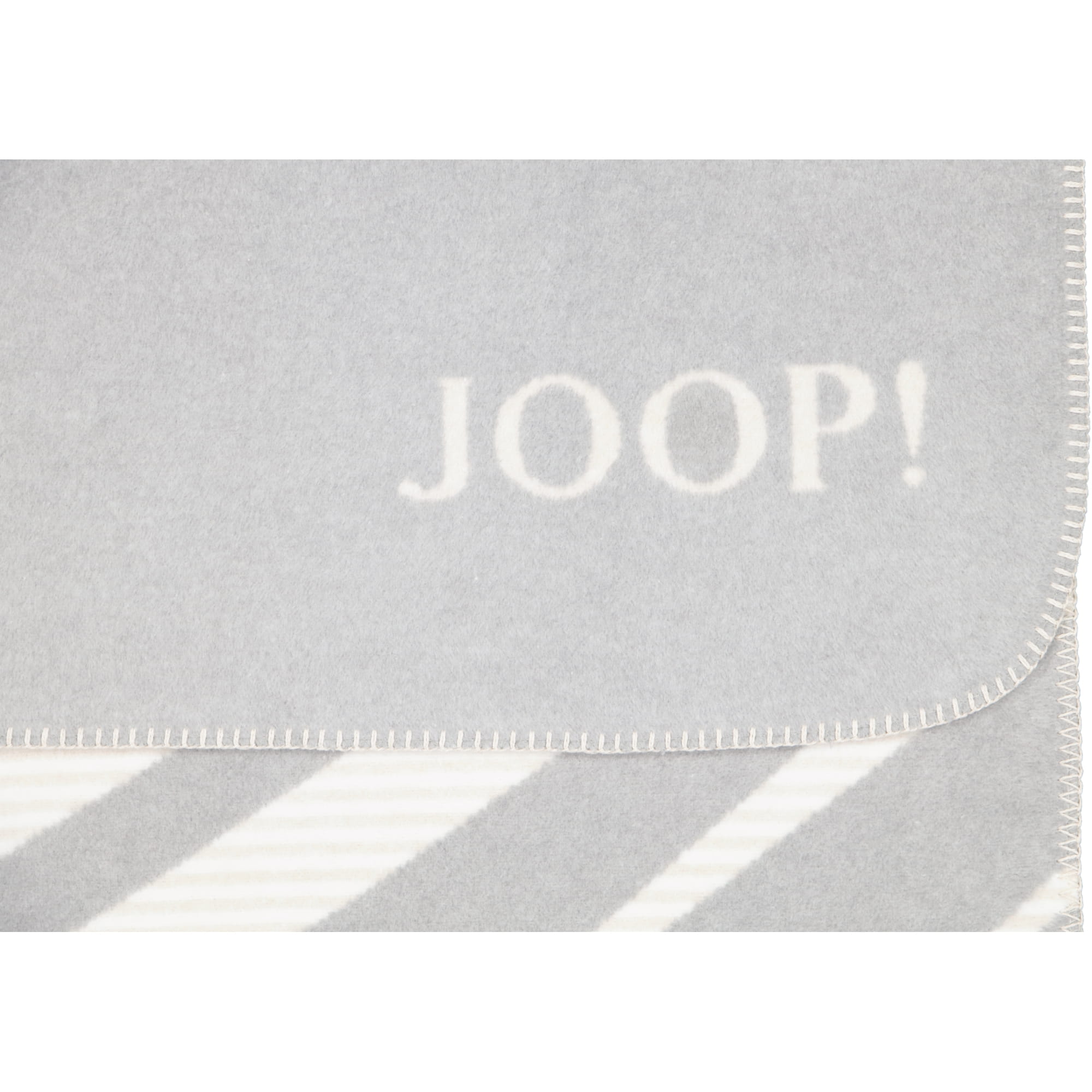 JOOP! Wohndecken Leaf Stein - 150x200 cm