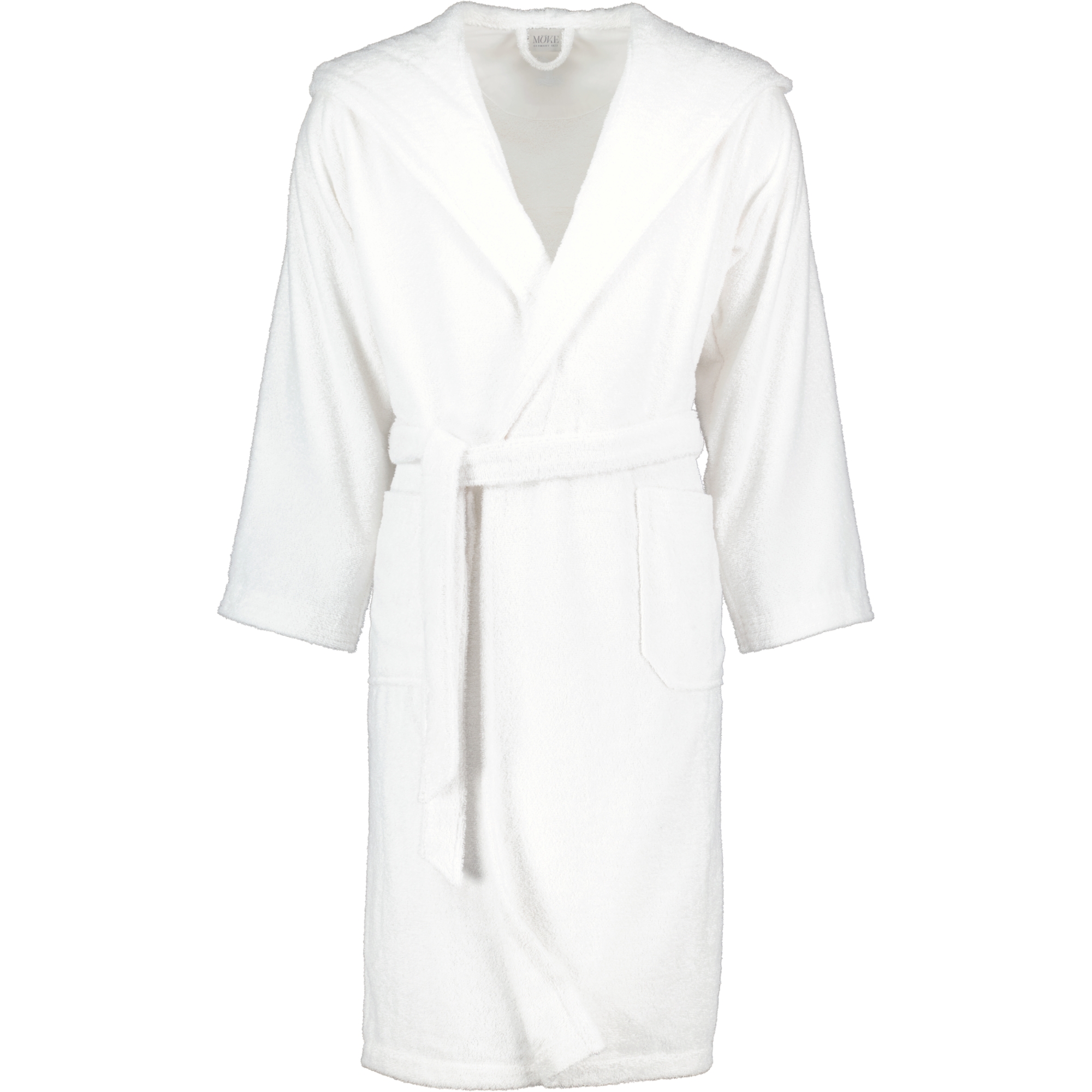Möve Bademäntel unisex Kapuze Superwuschel snow - 001 - L