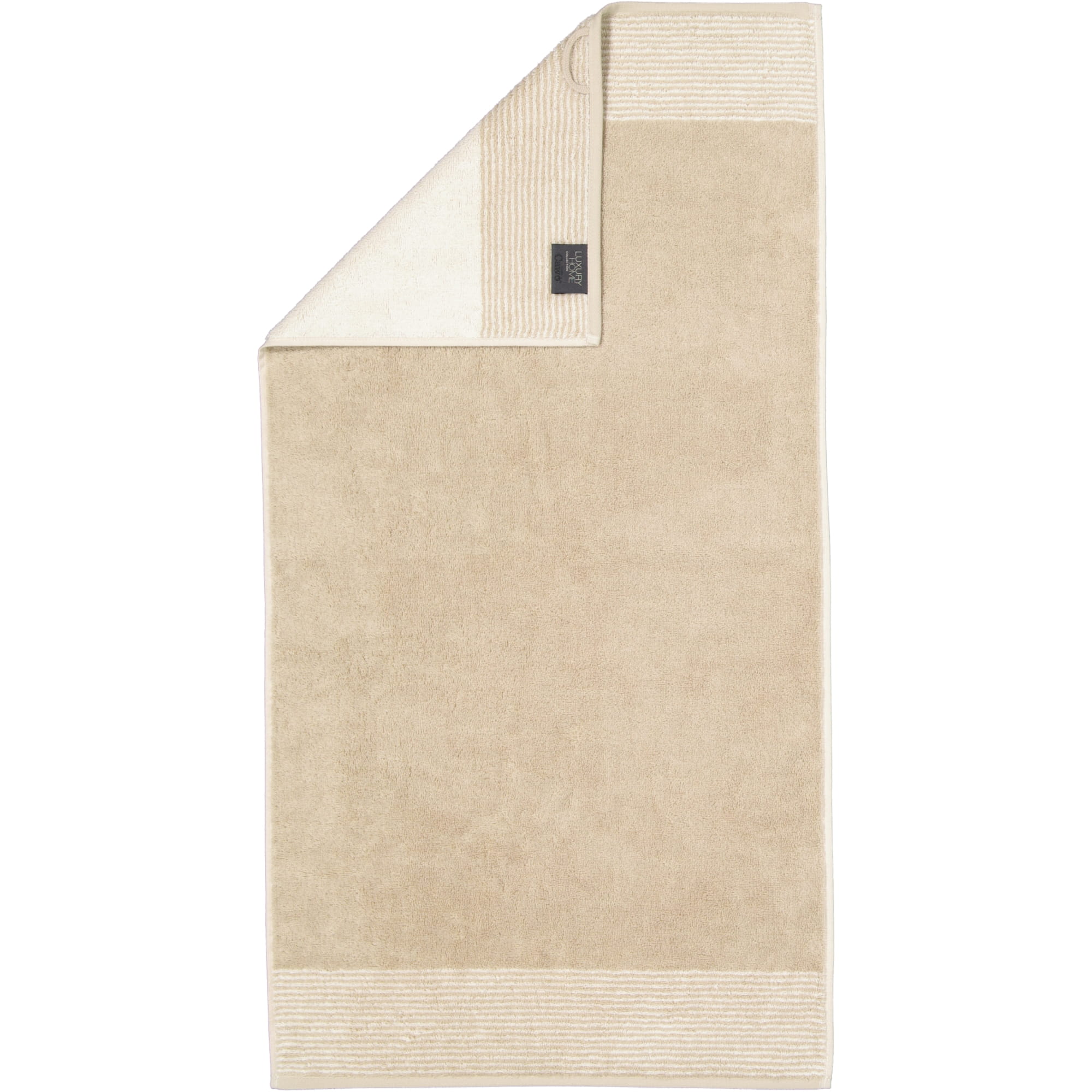 Cawö - Luxury Home Two-Tone 590 - Farbe: sand - 33 - Handtuch 50x100 cm