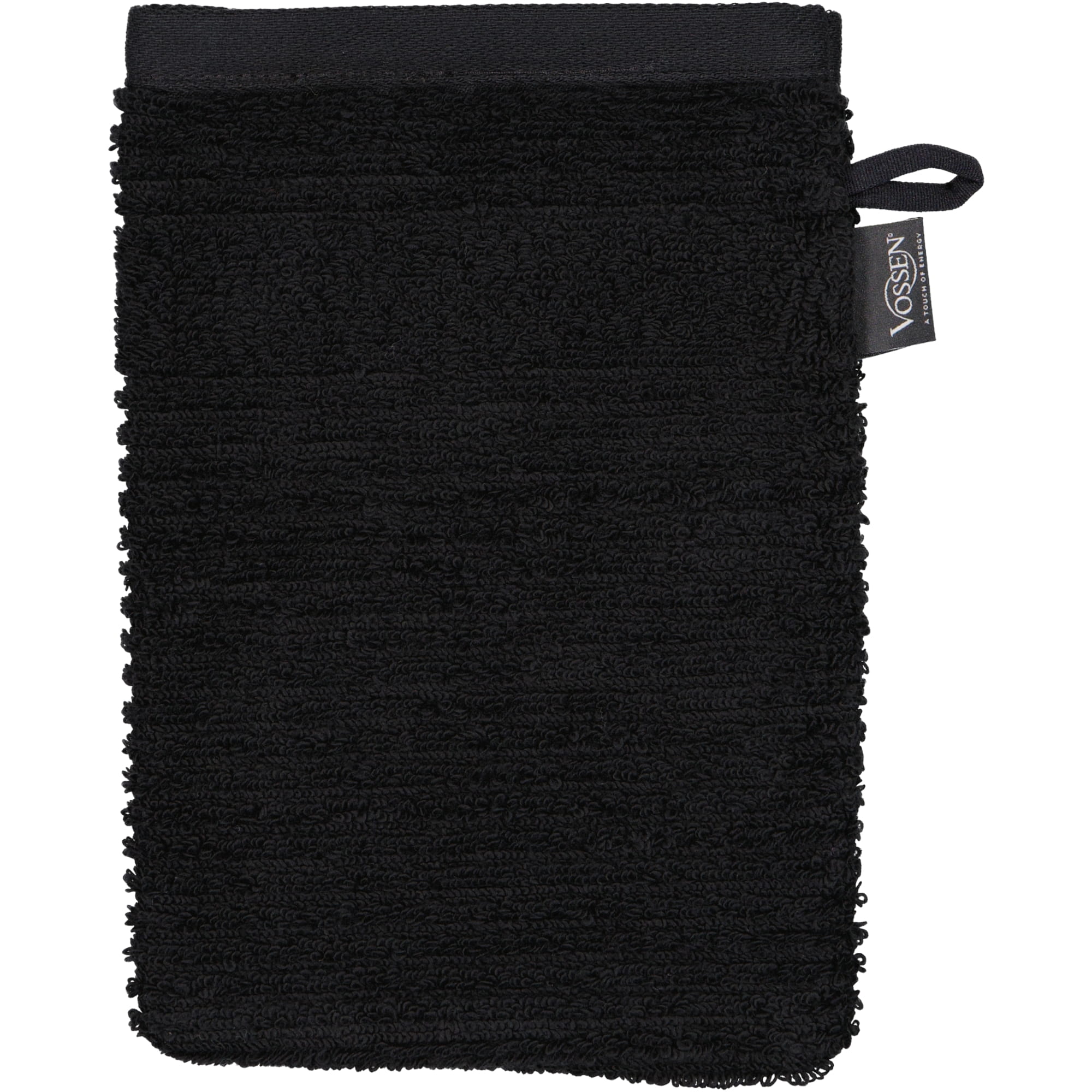 Vossen Handtücher Tomorrow schwarz - 7900 - Waschhandschuh 16x22 cm