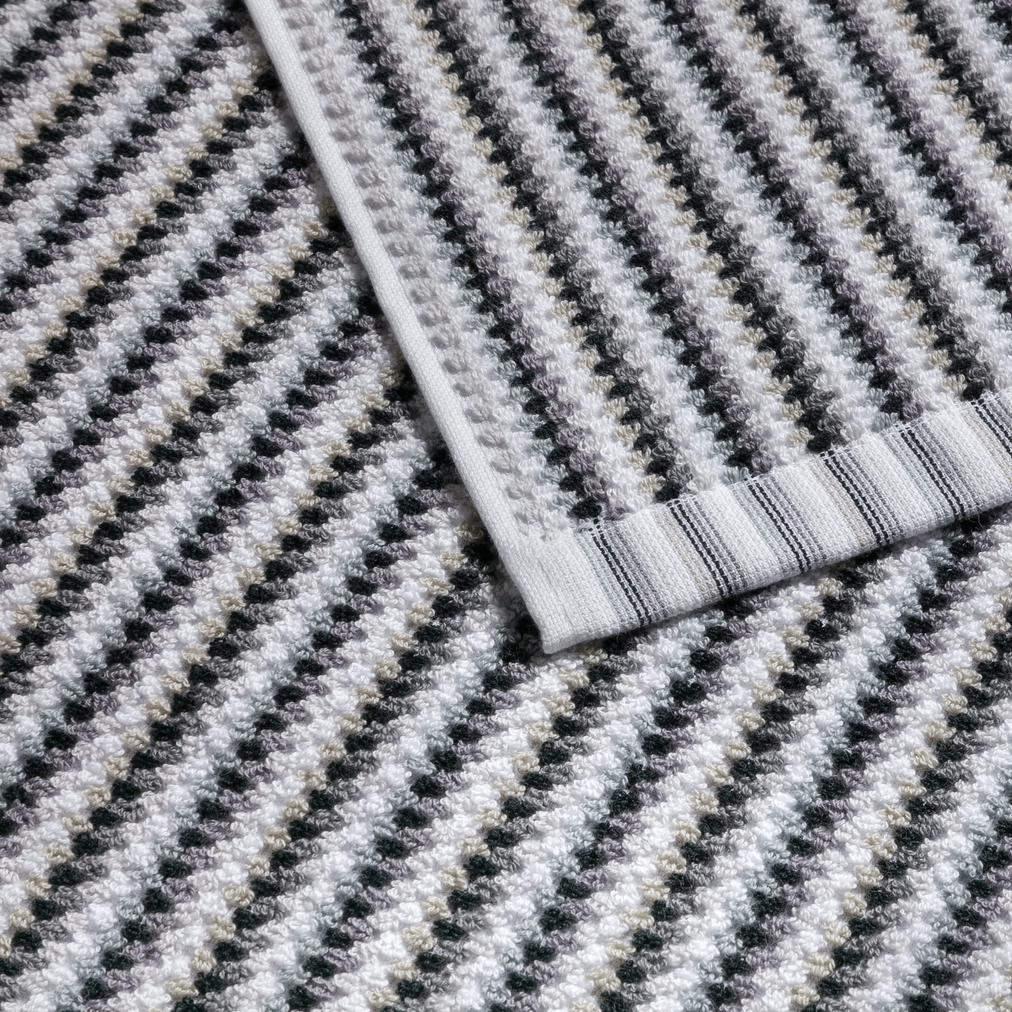 Möve Handtücher Bliss Bunt silver/black - 081 - Duschtuch 67x140 cm