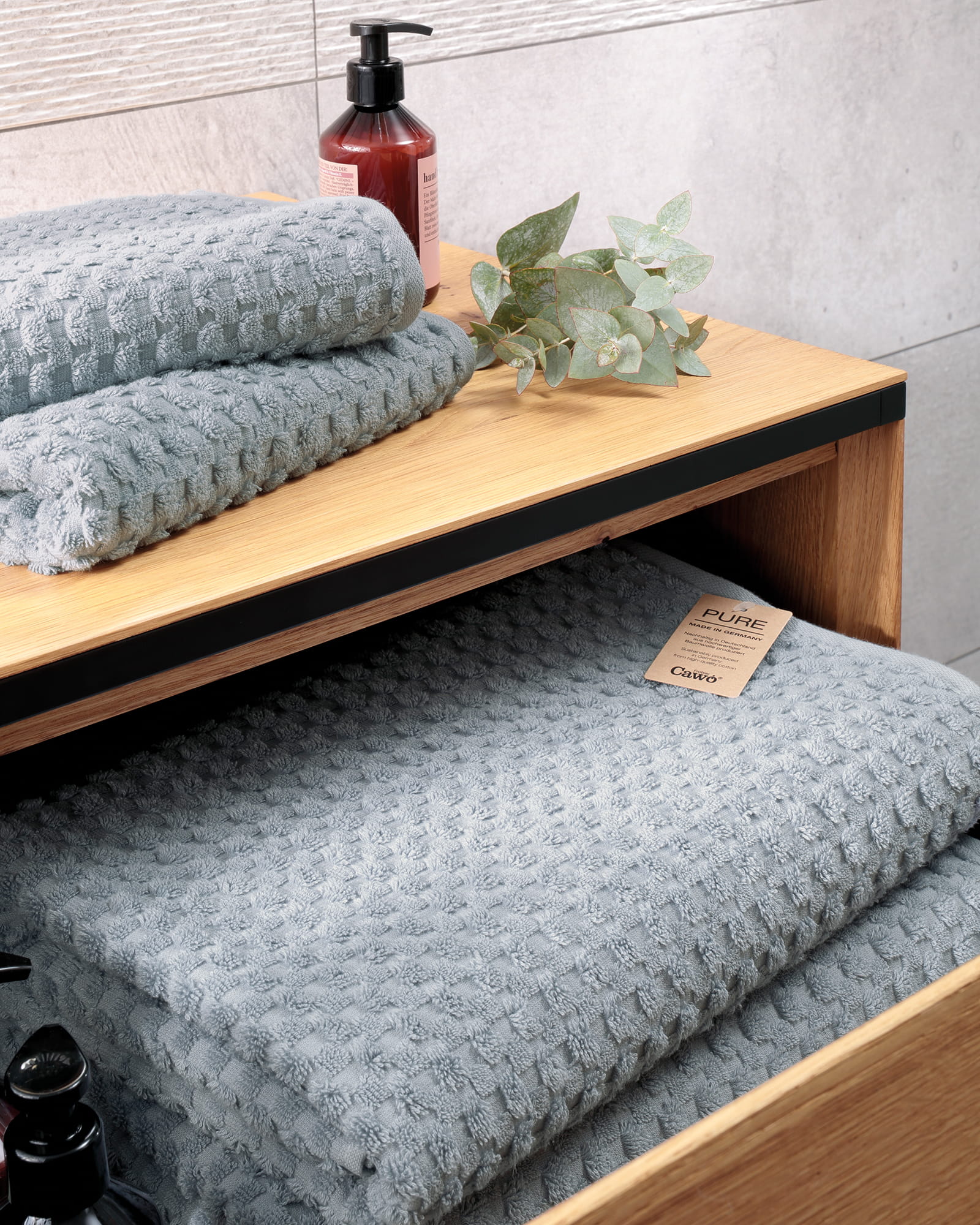 Cawö Handtücher Pure Elements 6510 sturmblau - 127