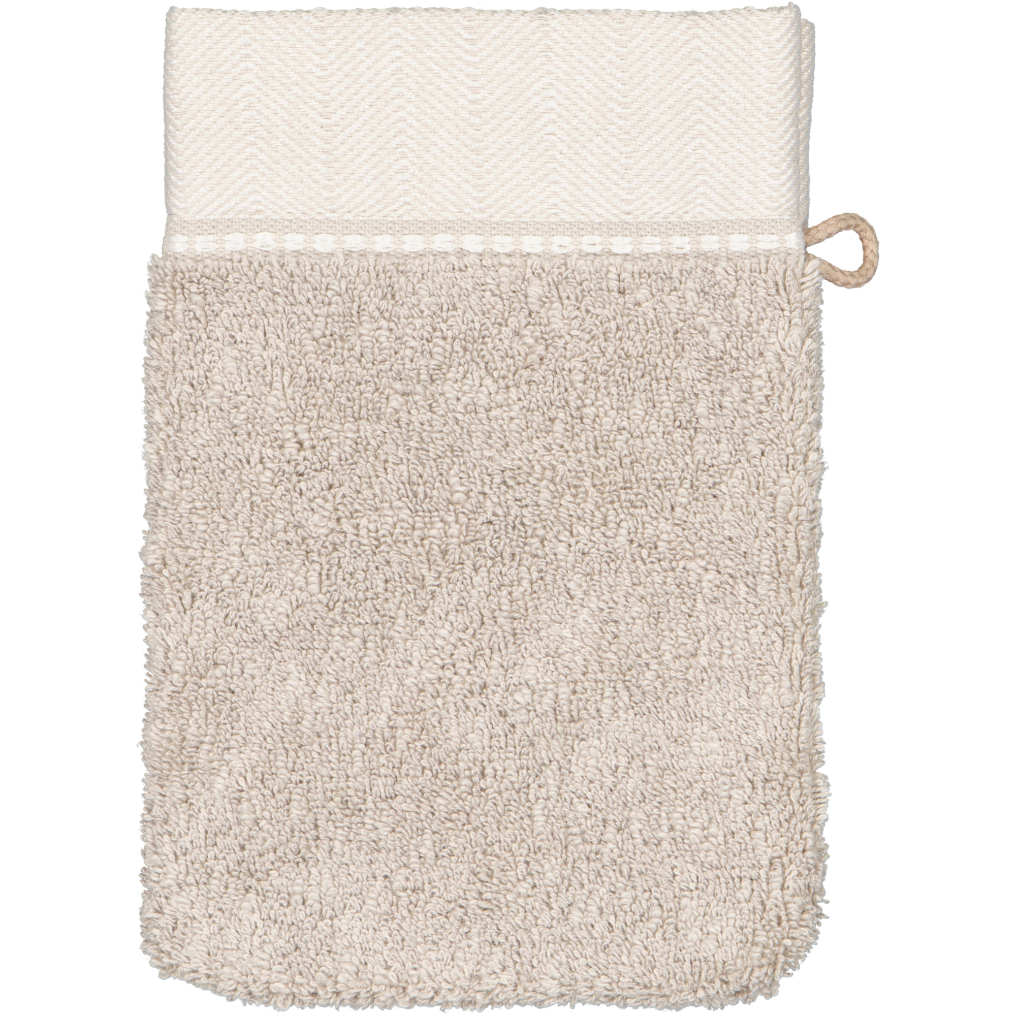 Möve Brooklyn Uni - Farbe:  cashmere - 713 (1-0669/8970) - Waschhandschuh 15x20 cm