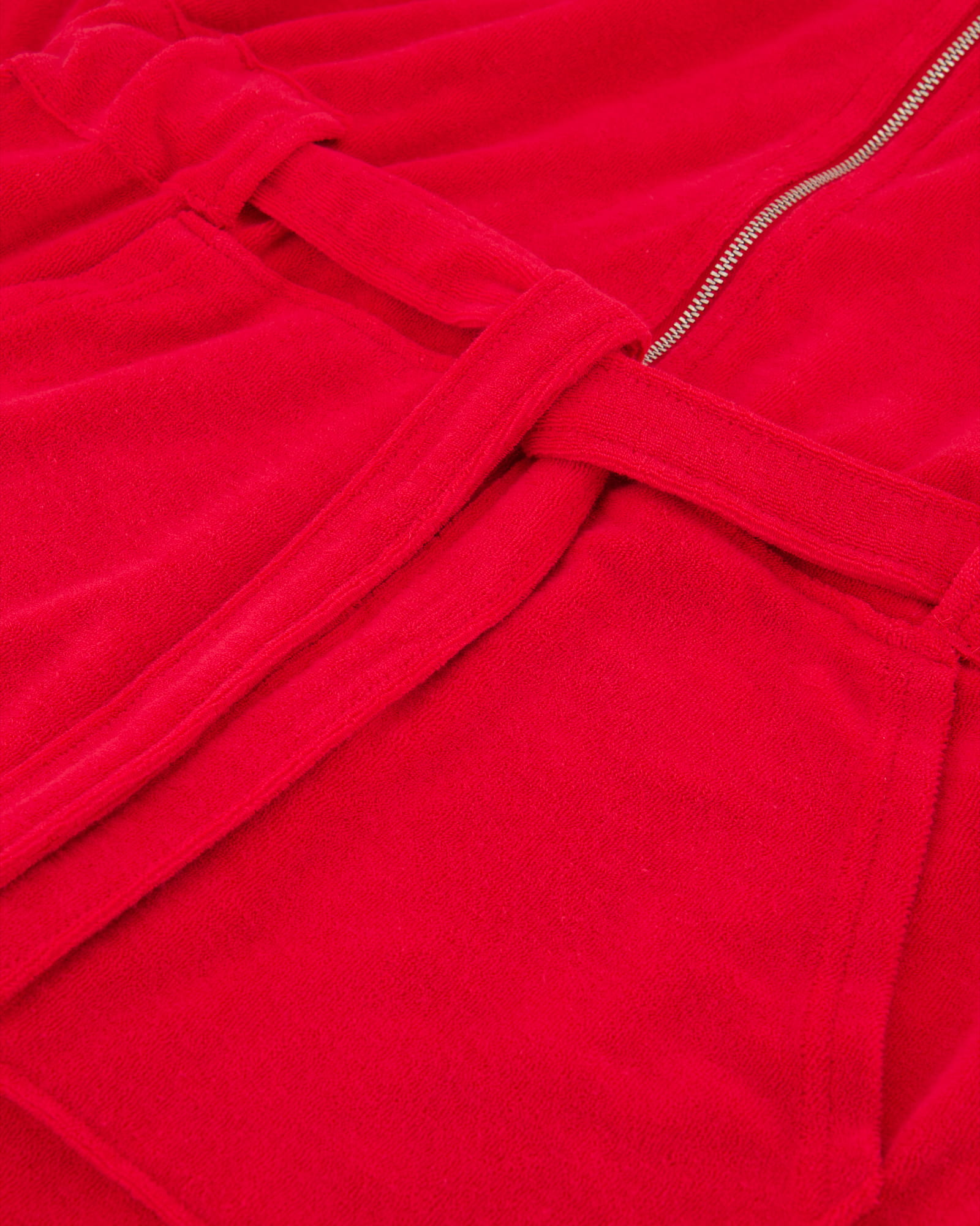 Vossen Bademäntel Damen Kurzmantel mit Kapuze Tampa kirschrot - 3680