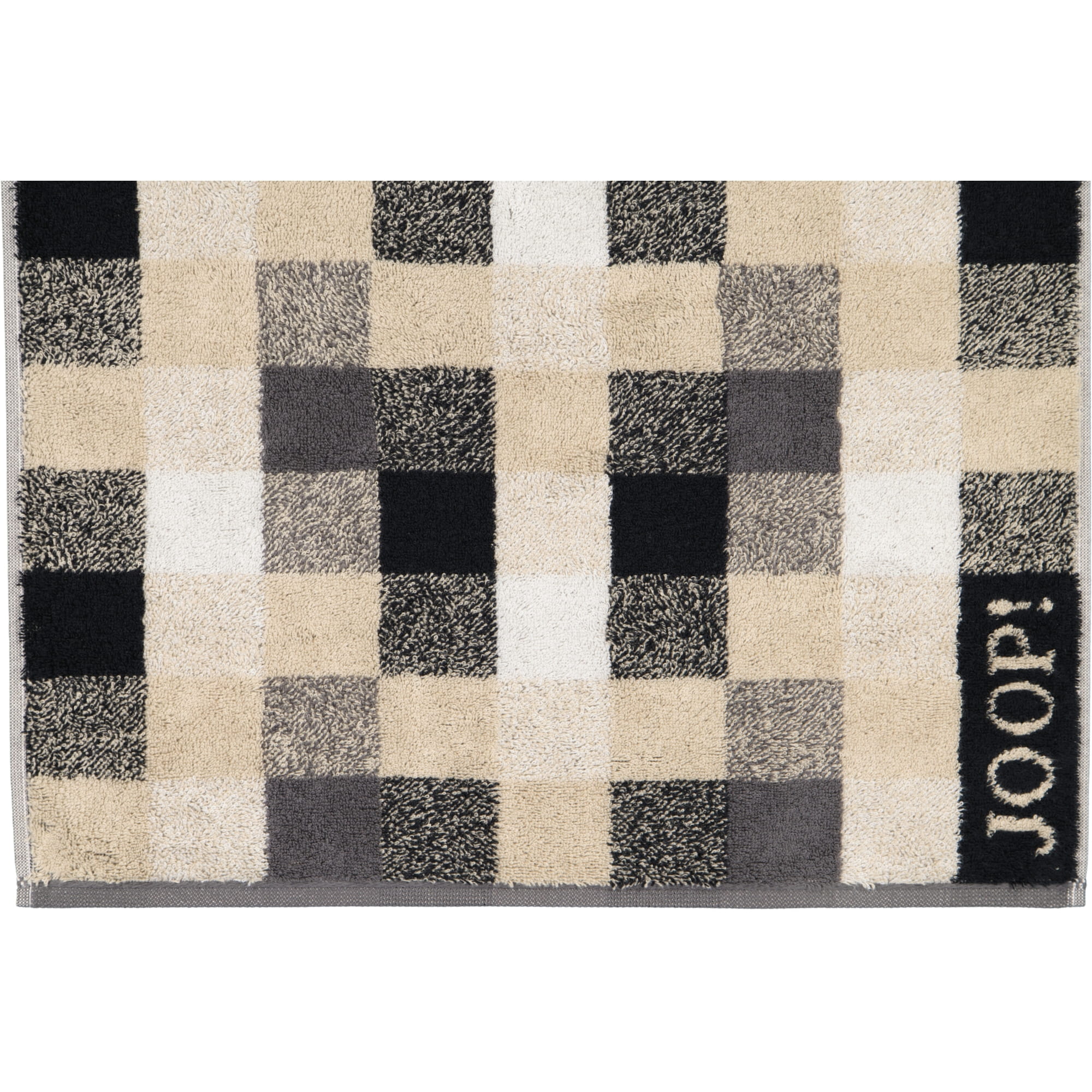 JOOP! Handtücher Vibe Karo 1699 stein - 37 - Duschtuch 80x150 cm