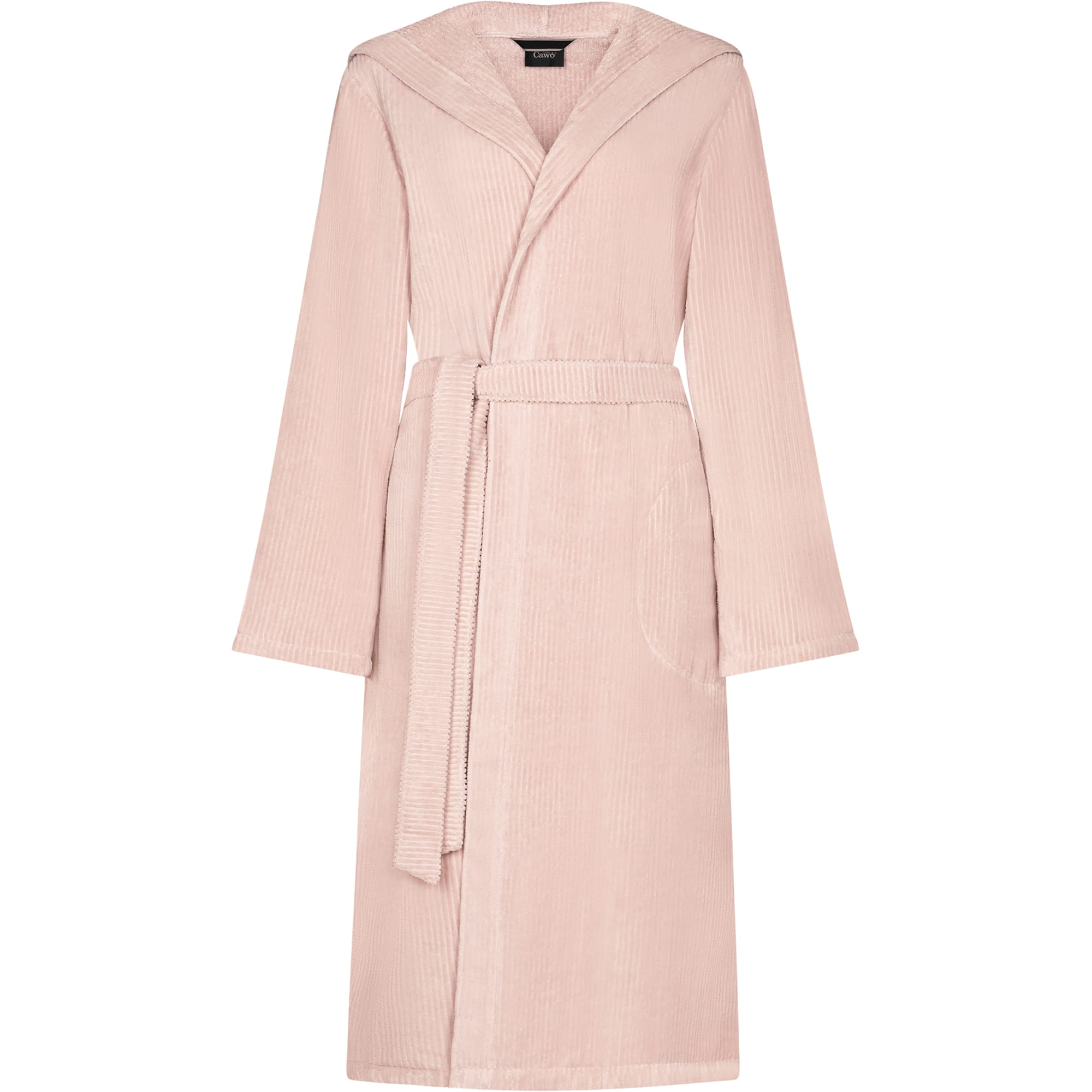 Cawö Bademäntel Damen Kapuze Cord-Optik 6140 puder - 383