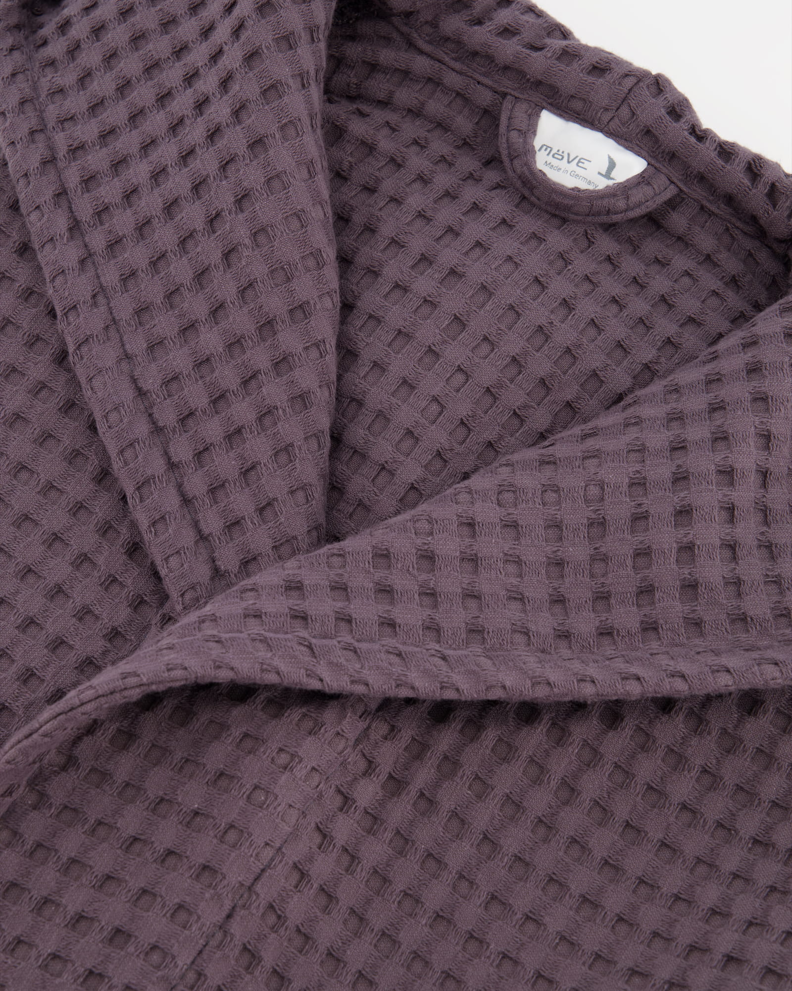 Möve - Kapuzenbademantel Piquée - Farbe: graphite - 842 (2-7650/0175)