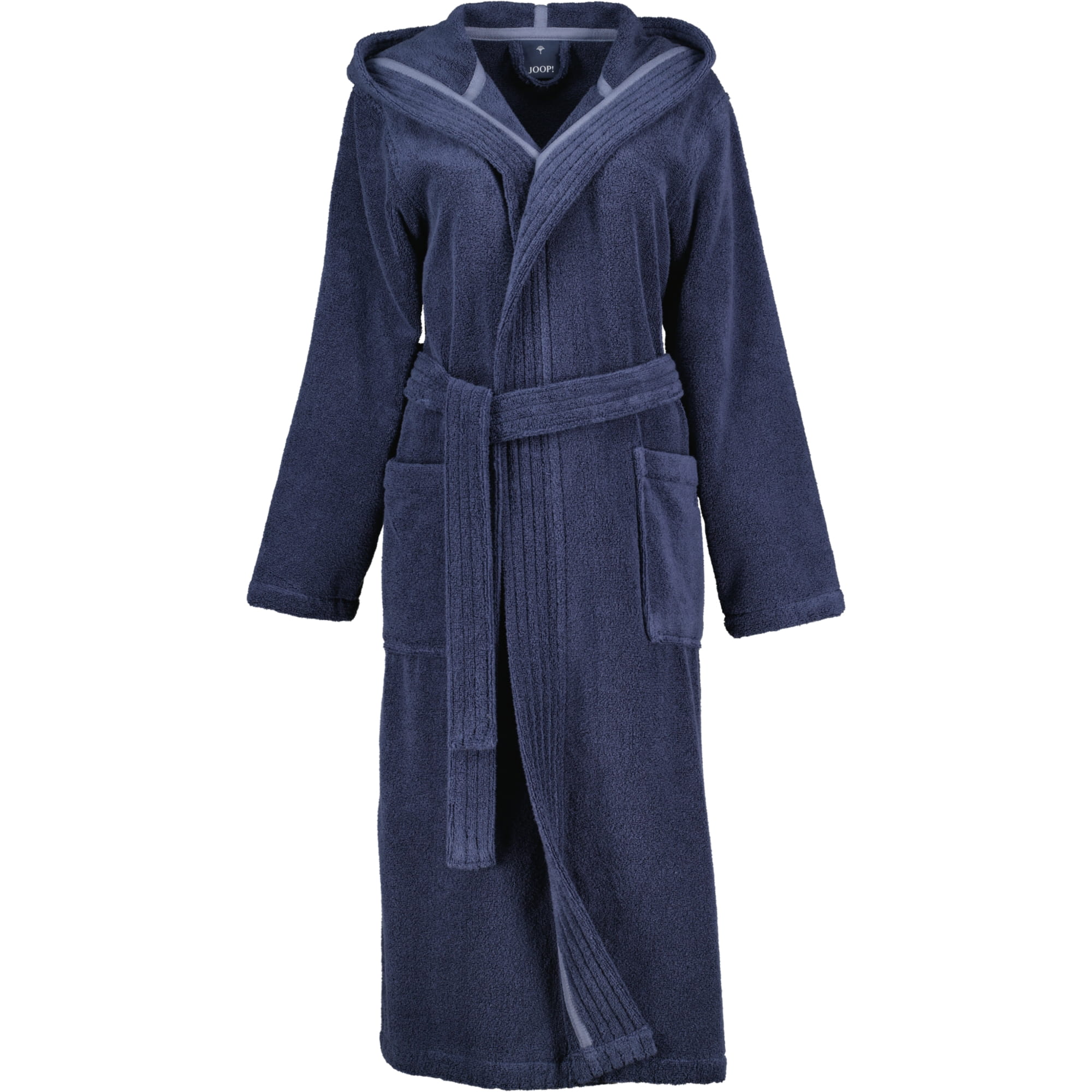 JOOP! Damen Bademantel - Kapuze 1649 - Farbe: Blau - 175 - S