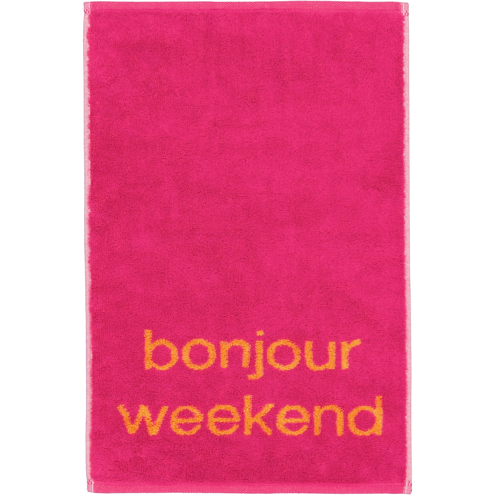 Cawö Gästetücher Postcard Towels Edition 100 bonjour weekend - 05 - Gästetuch 30x50 cm