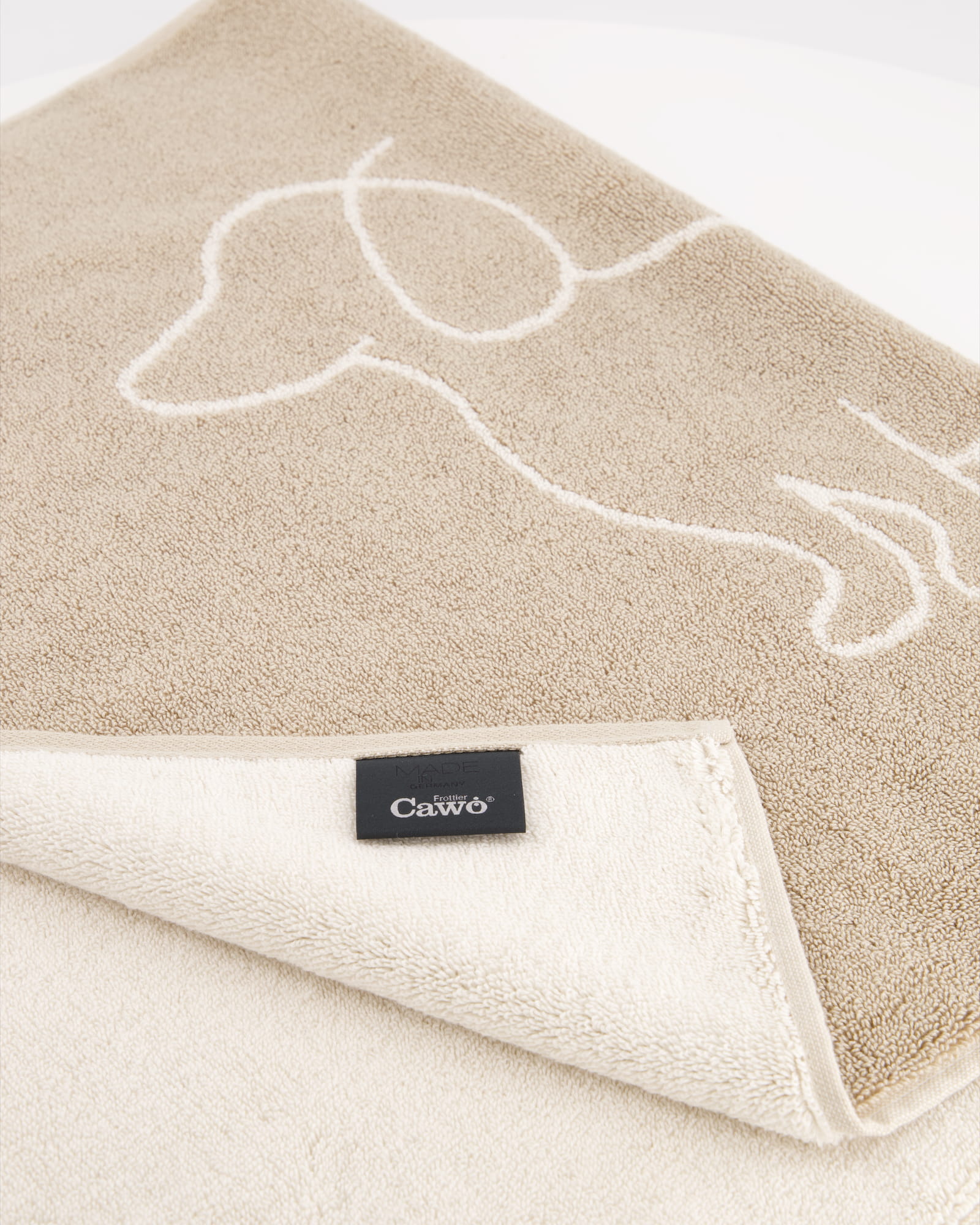 Cawö Badematten WE LOVE DOGS Companion 6248 natur/beige - 33 - 50x80 cm