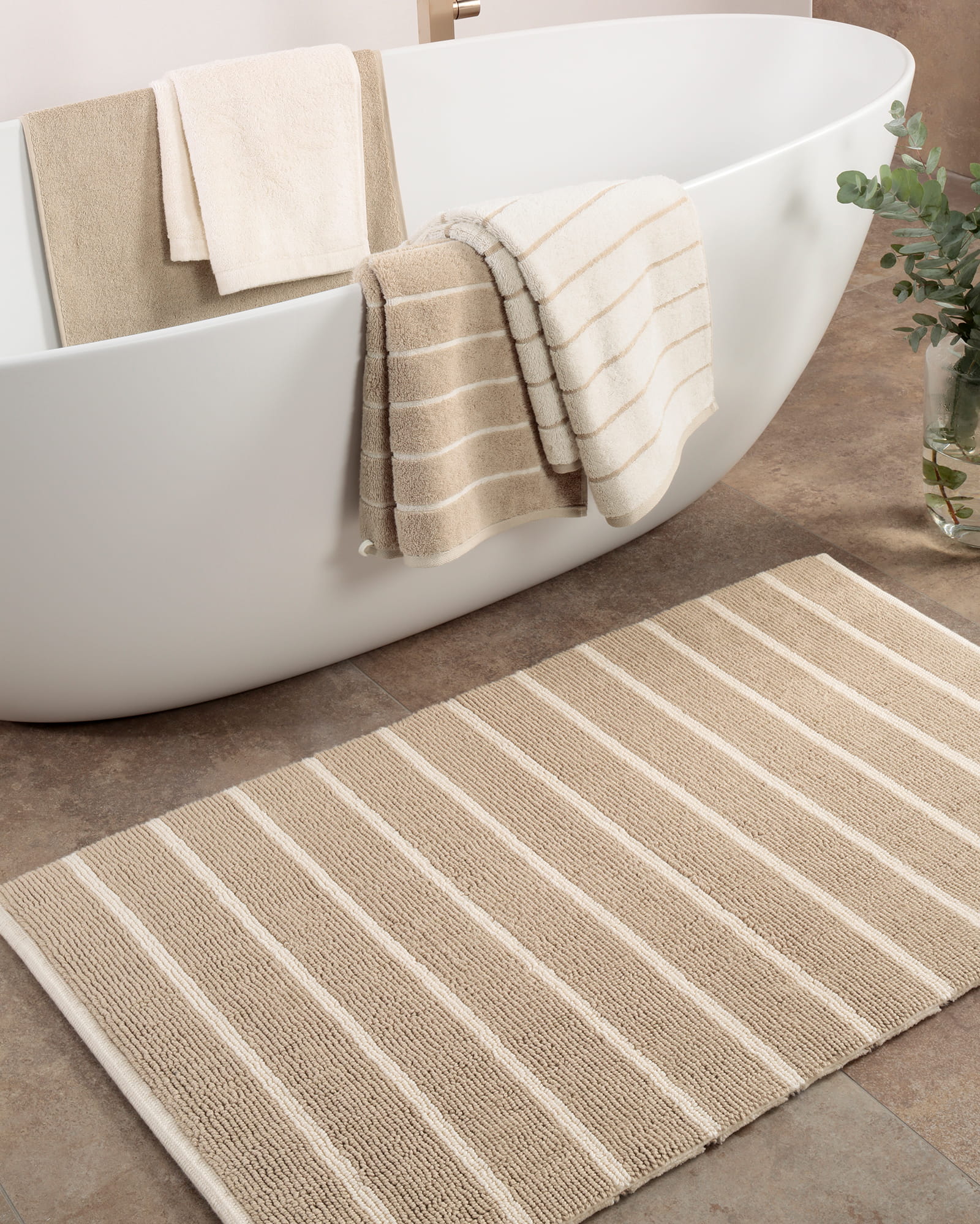 Cawö Home Badteppiche Balance Streifen 1008 natur - 33