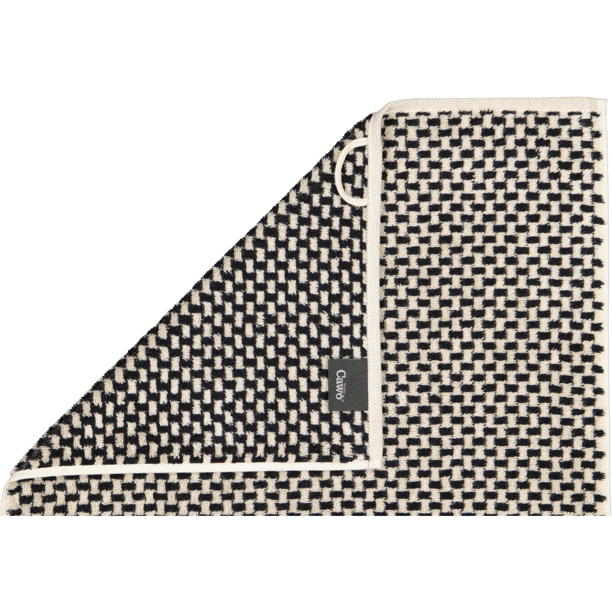 Cawö Handtücher Natural Allover 6215 natur-schwarz - 39