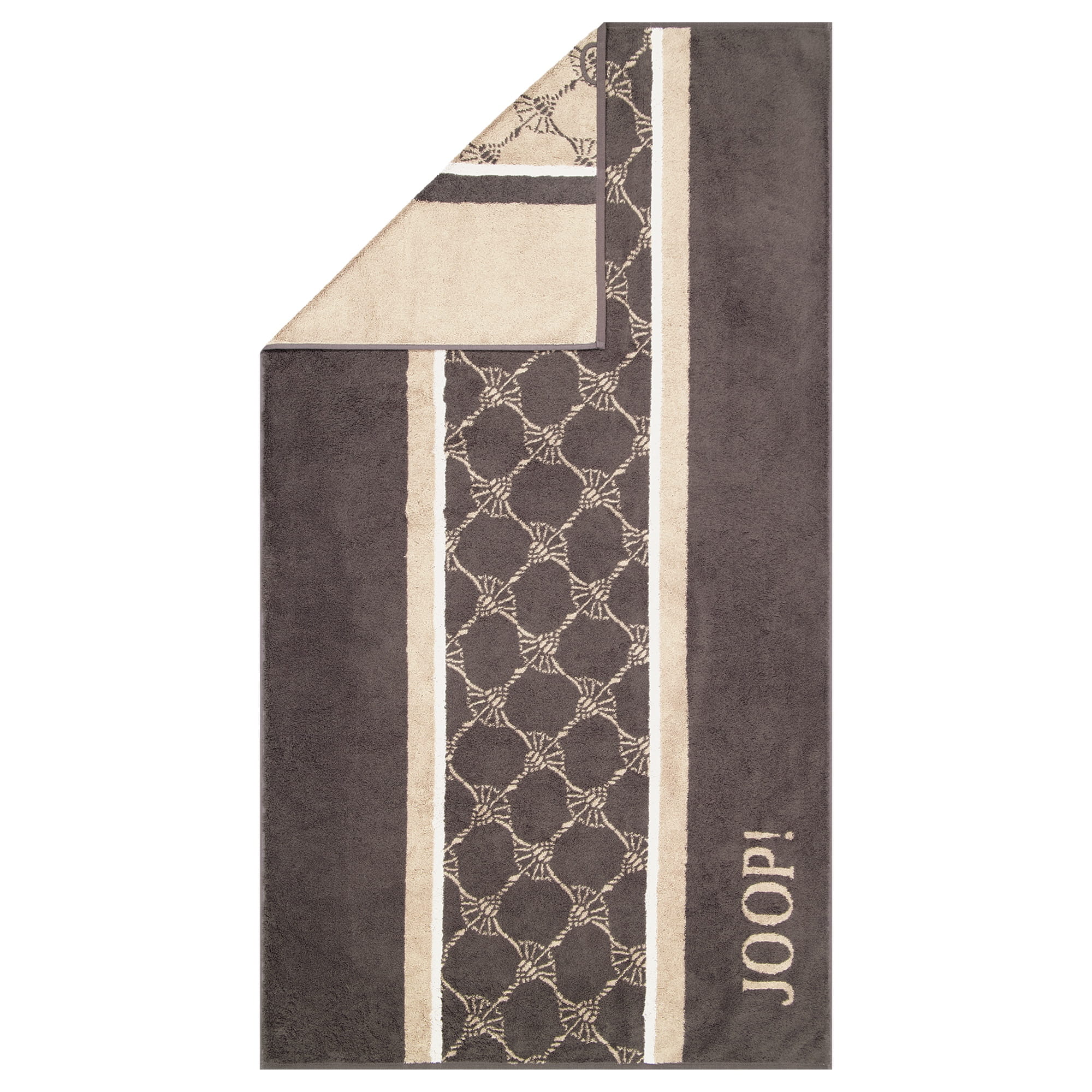 JOOP! Handtücher Sauna Stripes 1717 Anthrazit - 73 - Duschtuch 80x150 cm