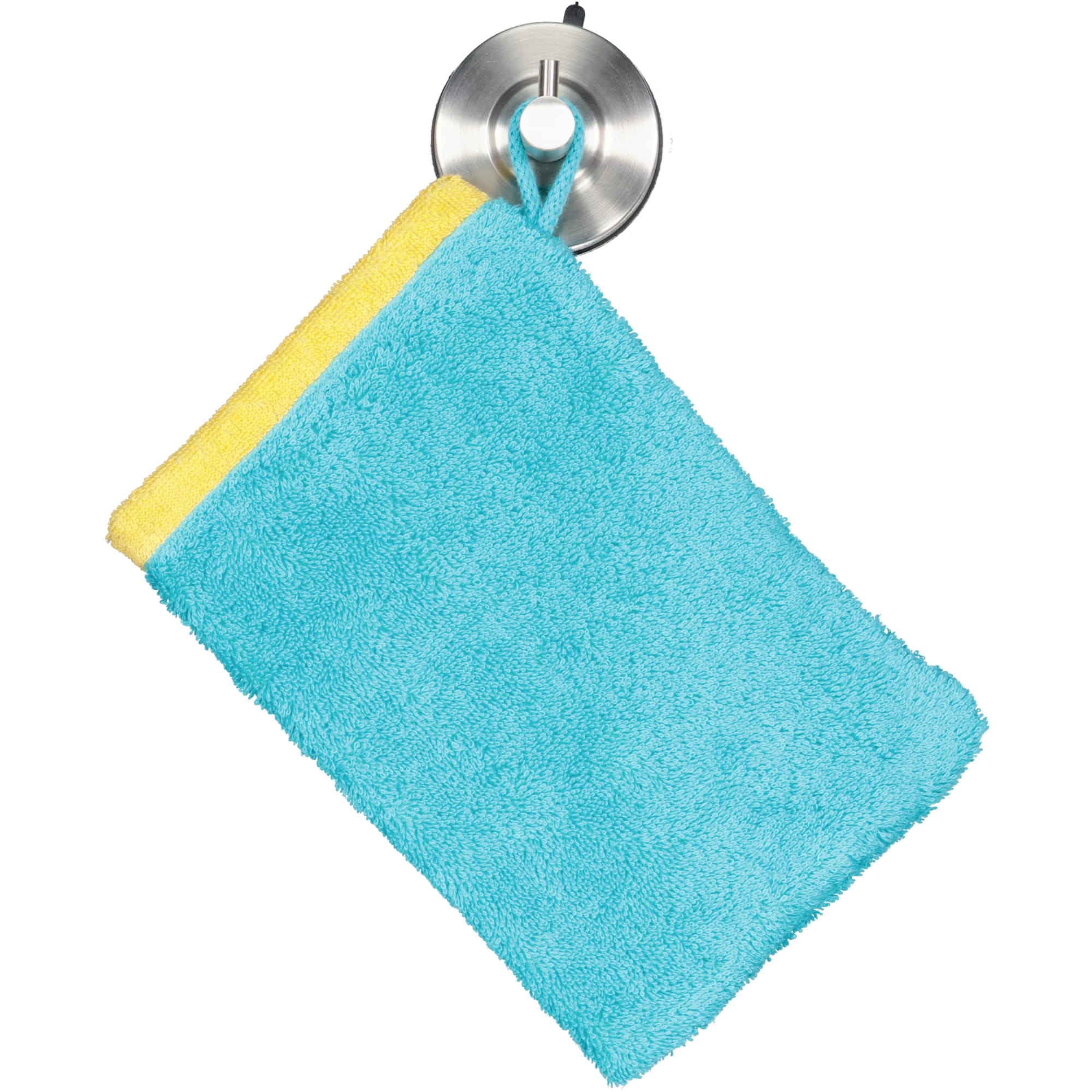 Cawö Handtücher Lifestyle Splash 7071 türkis/apricot - 15 - Waschhandschuh 16x22 cm