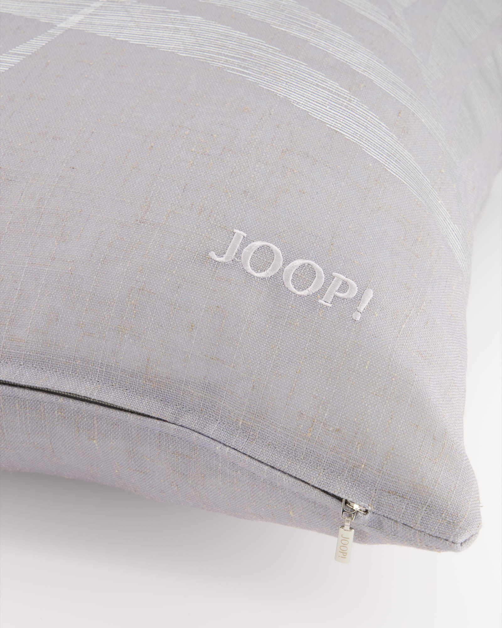 JOOP! Kissenhüllen Fine-Leaf Anthrazit - 012 - 50x50 cm