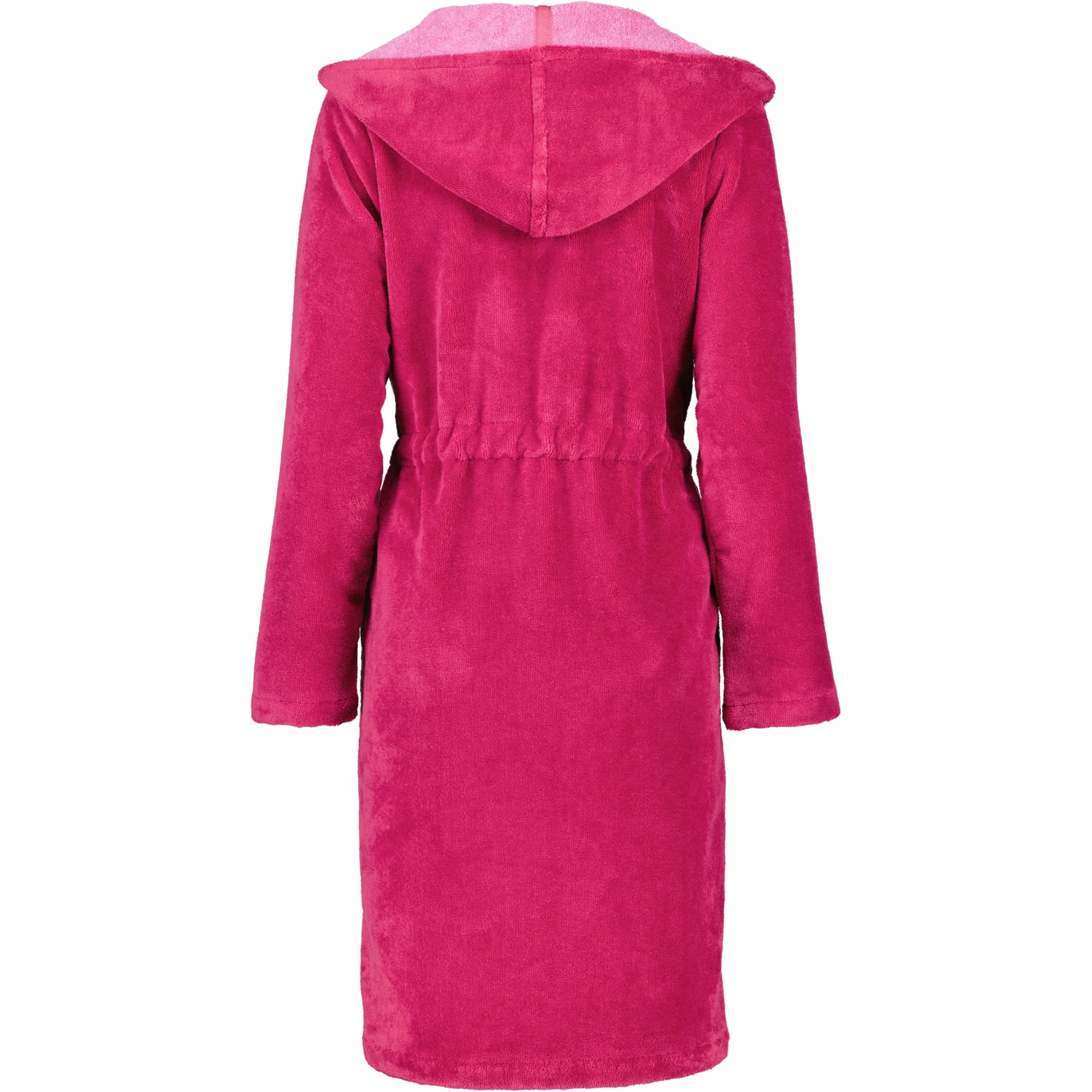Cawö Home - Damen Bademantel Kurz Kapuze 822 - Farbe: beere - 22
