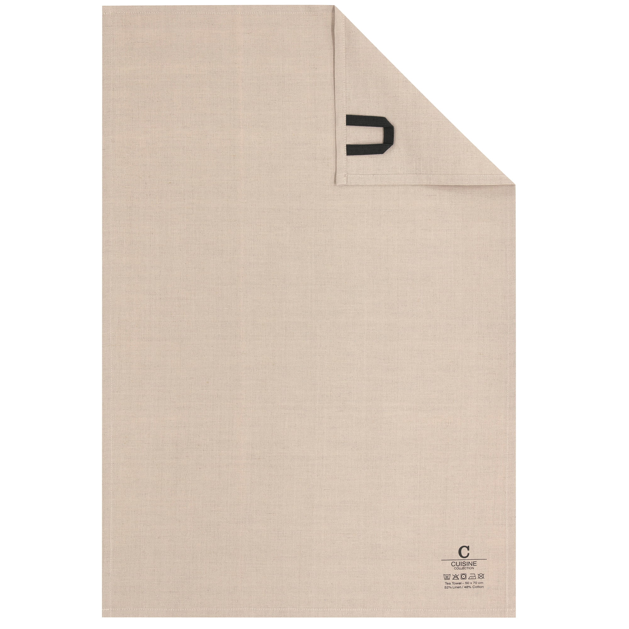 Cawö Home Geschirrtücher Cuisine Nature Uni 531 leinen - 30 - 50x70 cm