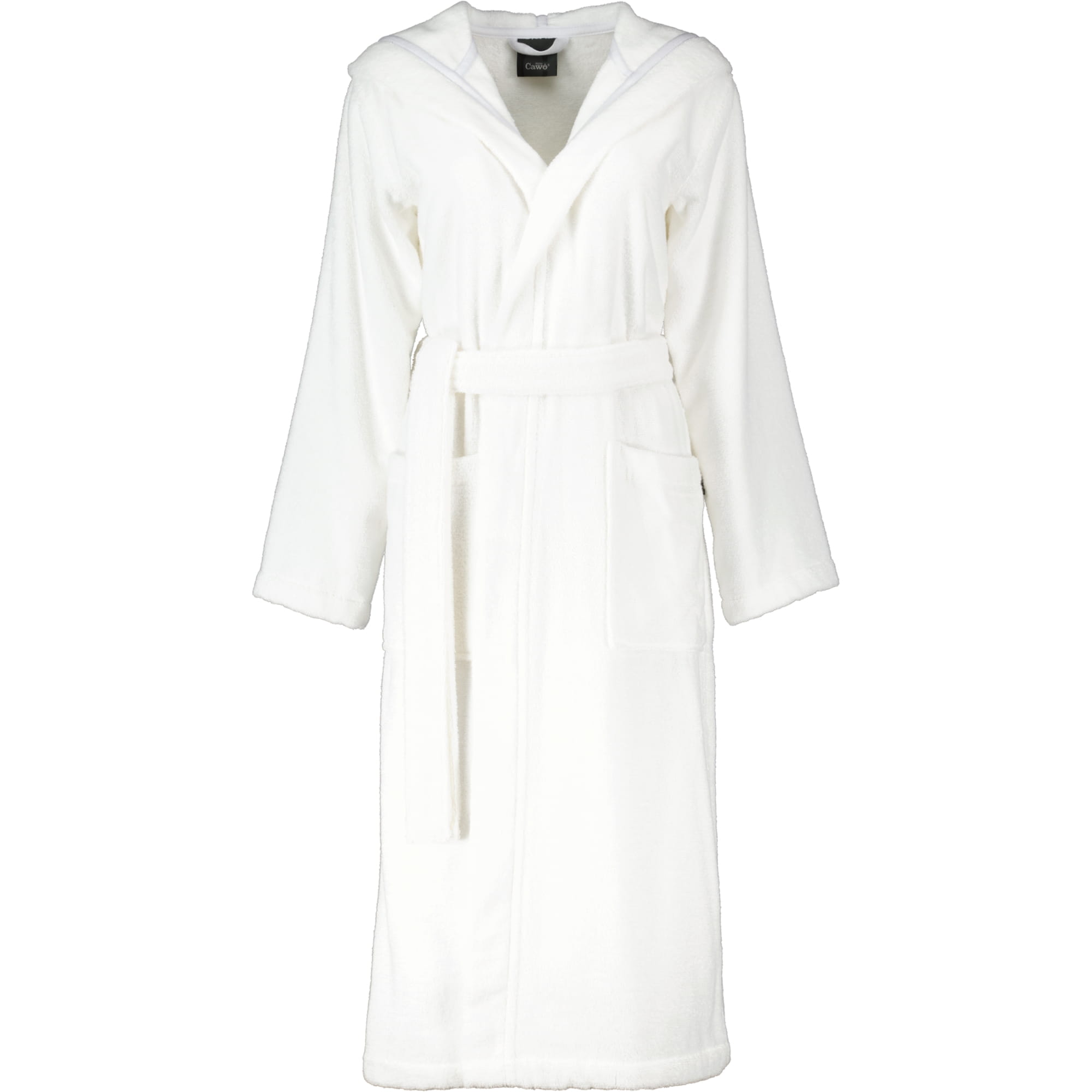 Cawö Home Bademäntel Damen Kapuze Luxury Basics Kapuze 827 weiß - 67