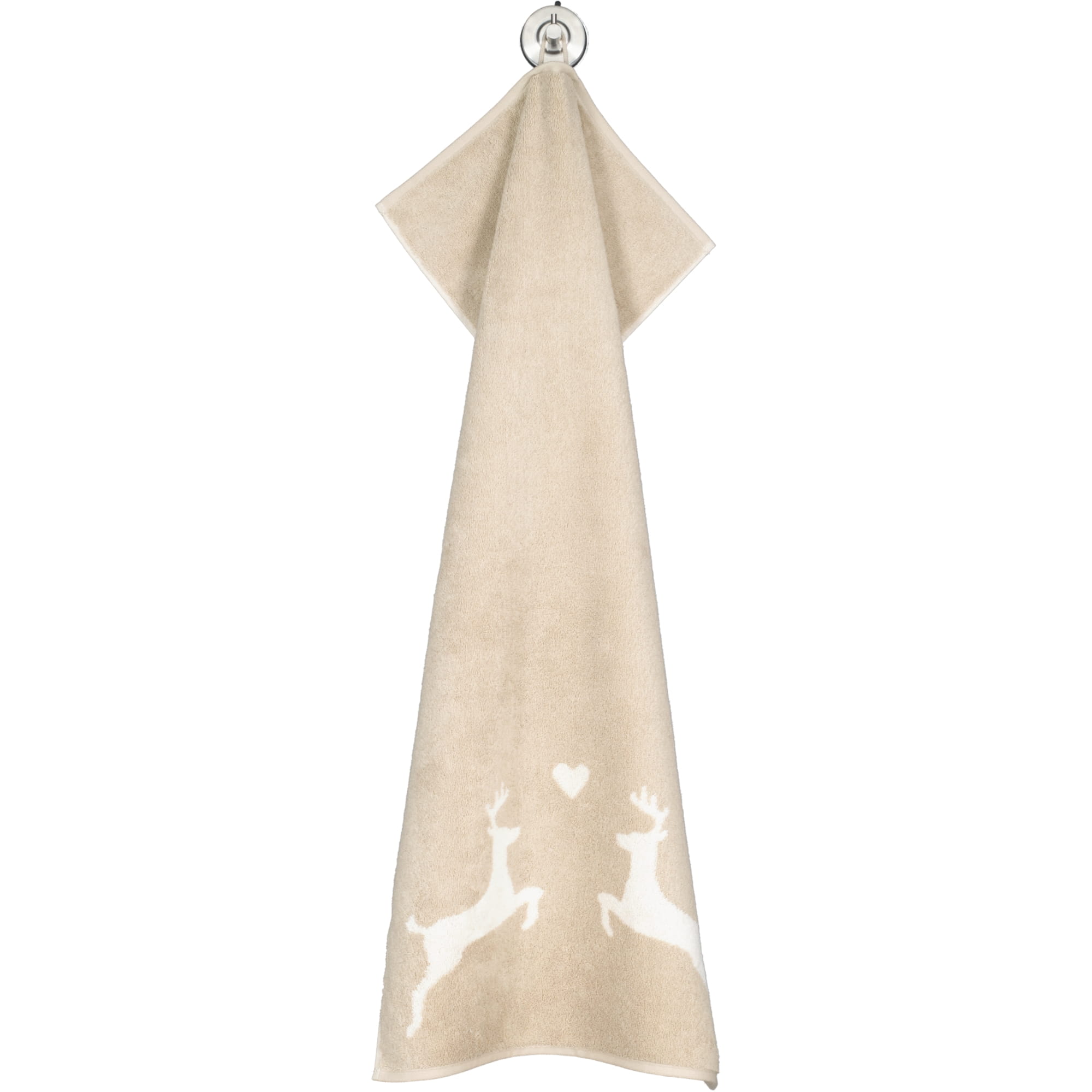 Cawö Handtücher Alpenchic Edition Hirsche 6228 natur - 33 - Handtuch 50x100 cm
