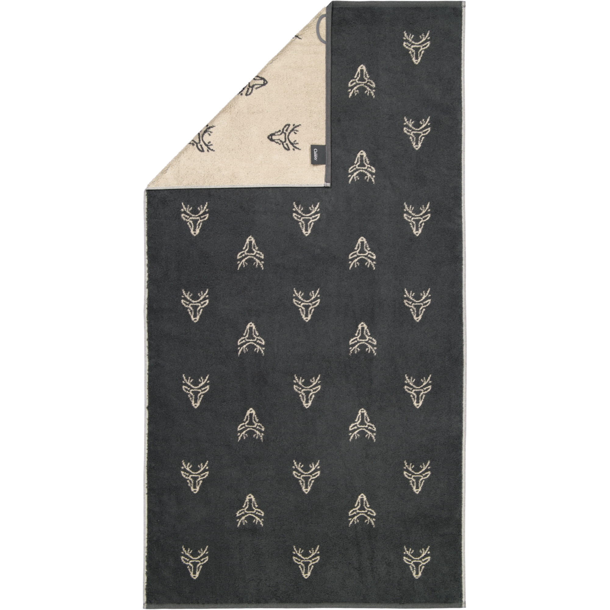 Cawö Handtücher Alpenchic Edition Allover 6229 granit - 73 - Duschtuch 70x140 cm
