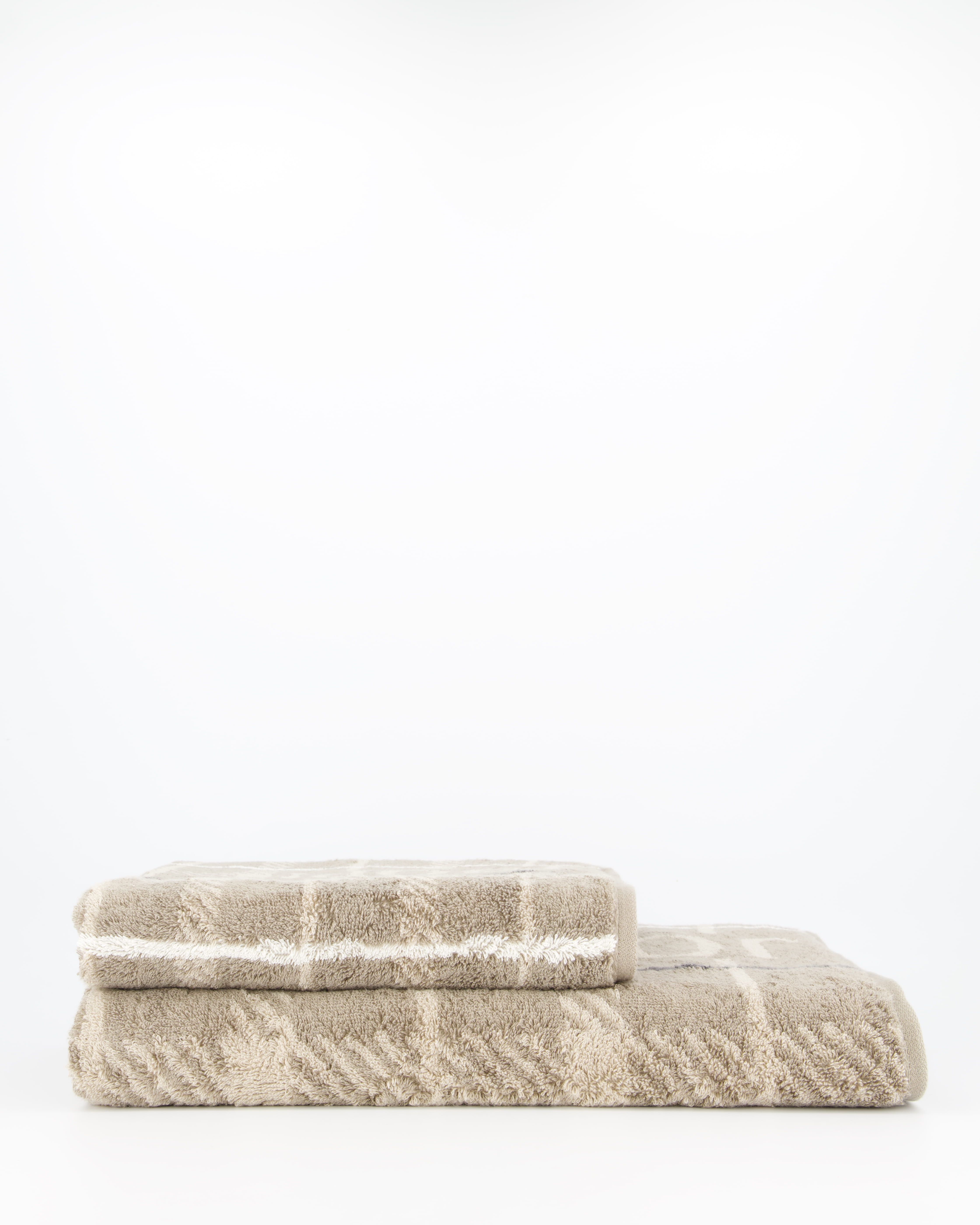 JOOP! Handtücher Contour Checked 1715 Taupe - 73 - Duschtuch 80x150 cm