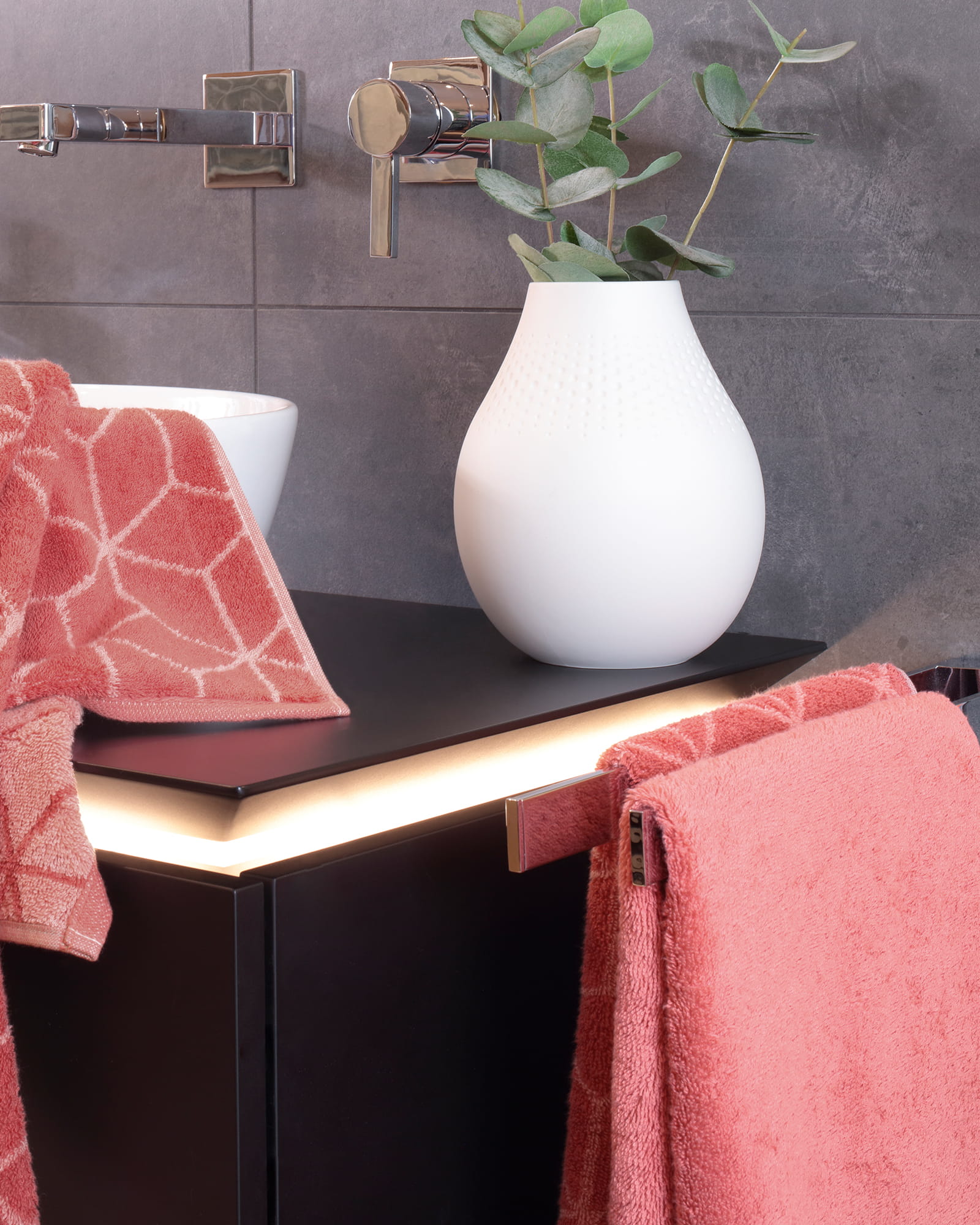 Villeroy & Boch Handtücher Coordinates Carré 2557 coral - 22