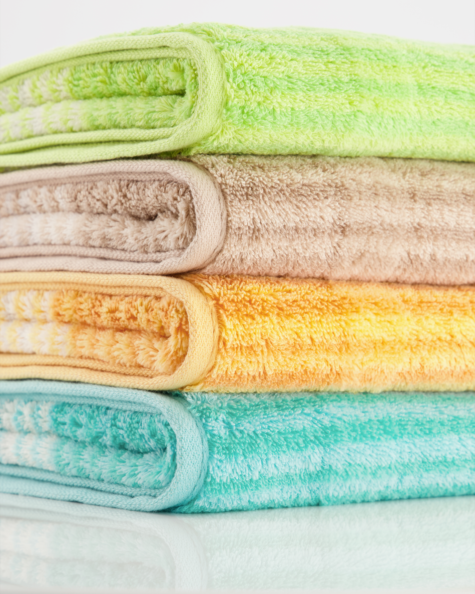 Cawö - Noblesse Cashmere Streifen 1056 - Farbe: sand - 33 - Seiflappen 30x30 cm