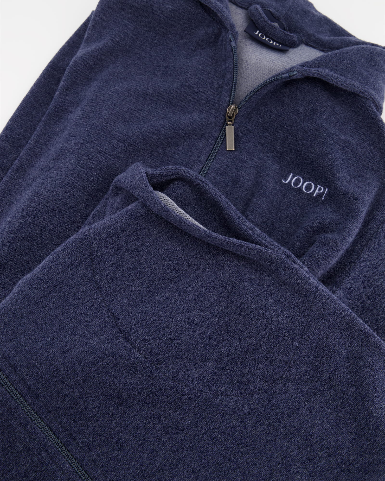 JOOP Active Damen Bademantel Kapuze kurz 1659 - Farbe: Blau - 11